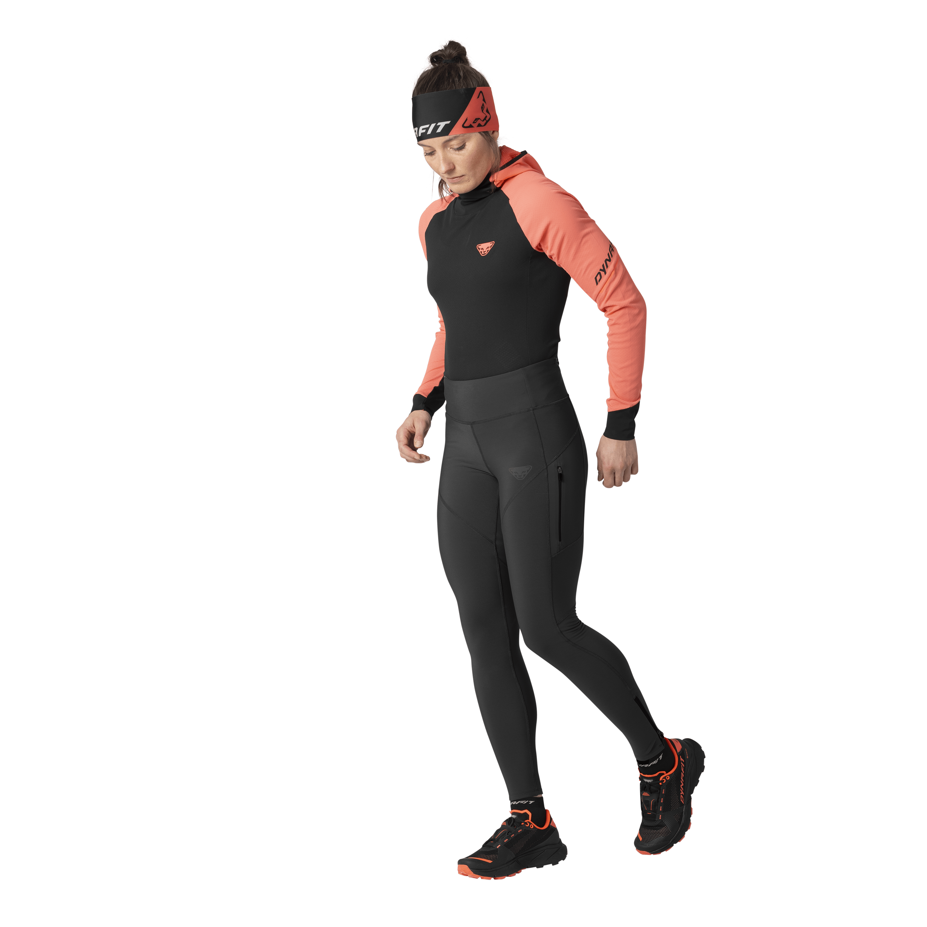 Leggings da running invernali donna on_body image