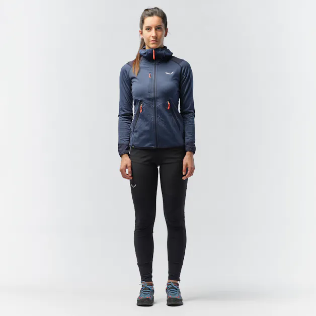 Agner Hybrid Polarlite Durastretch Sudadera con Capucha Mujer on_body image