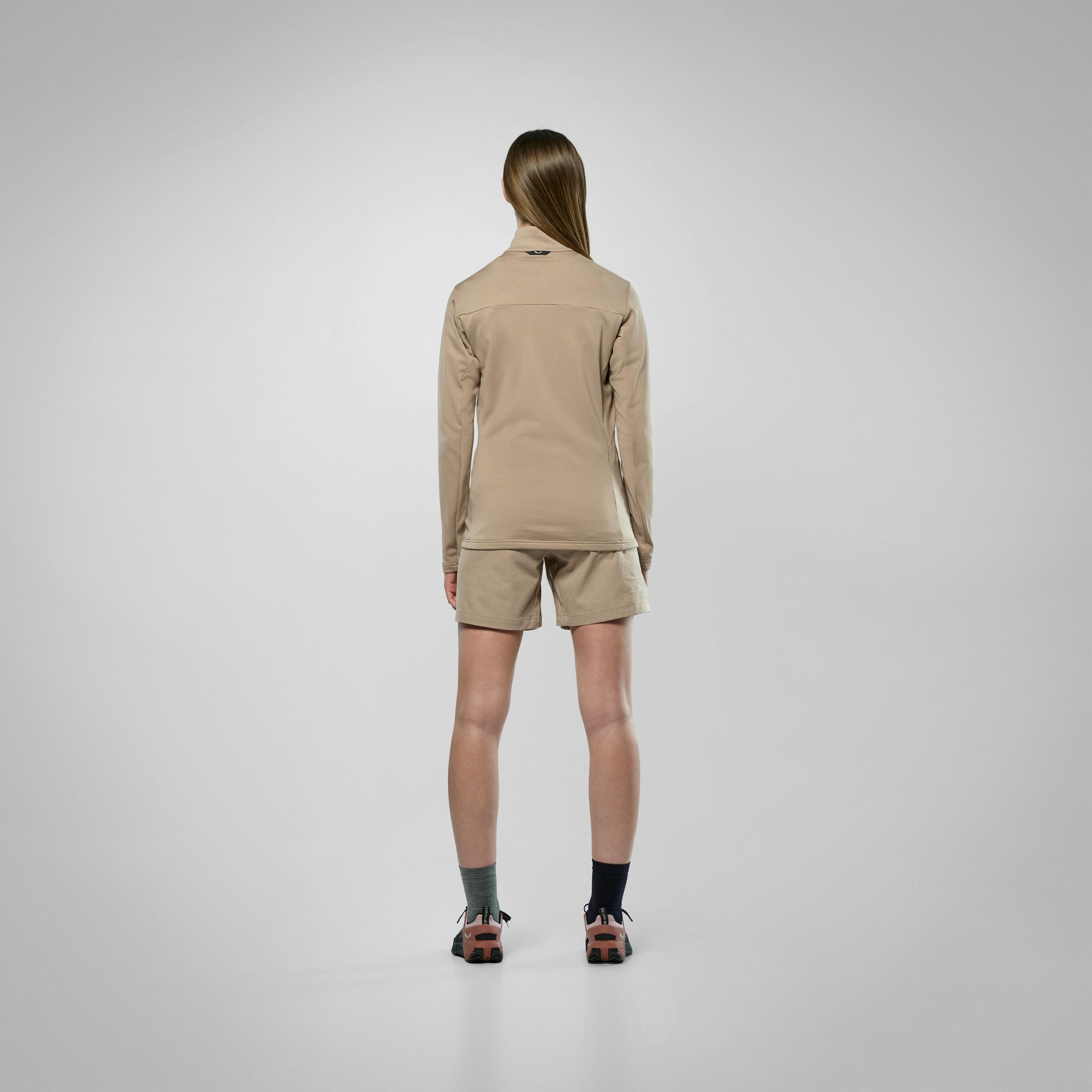 Puez Cammino Polarlite Chaqueta Media Cremallera Mujer on_body image