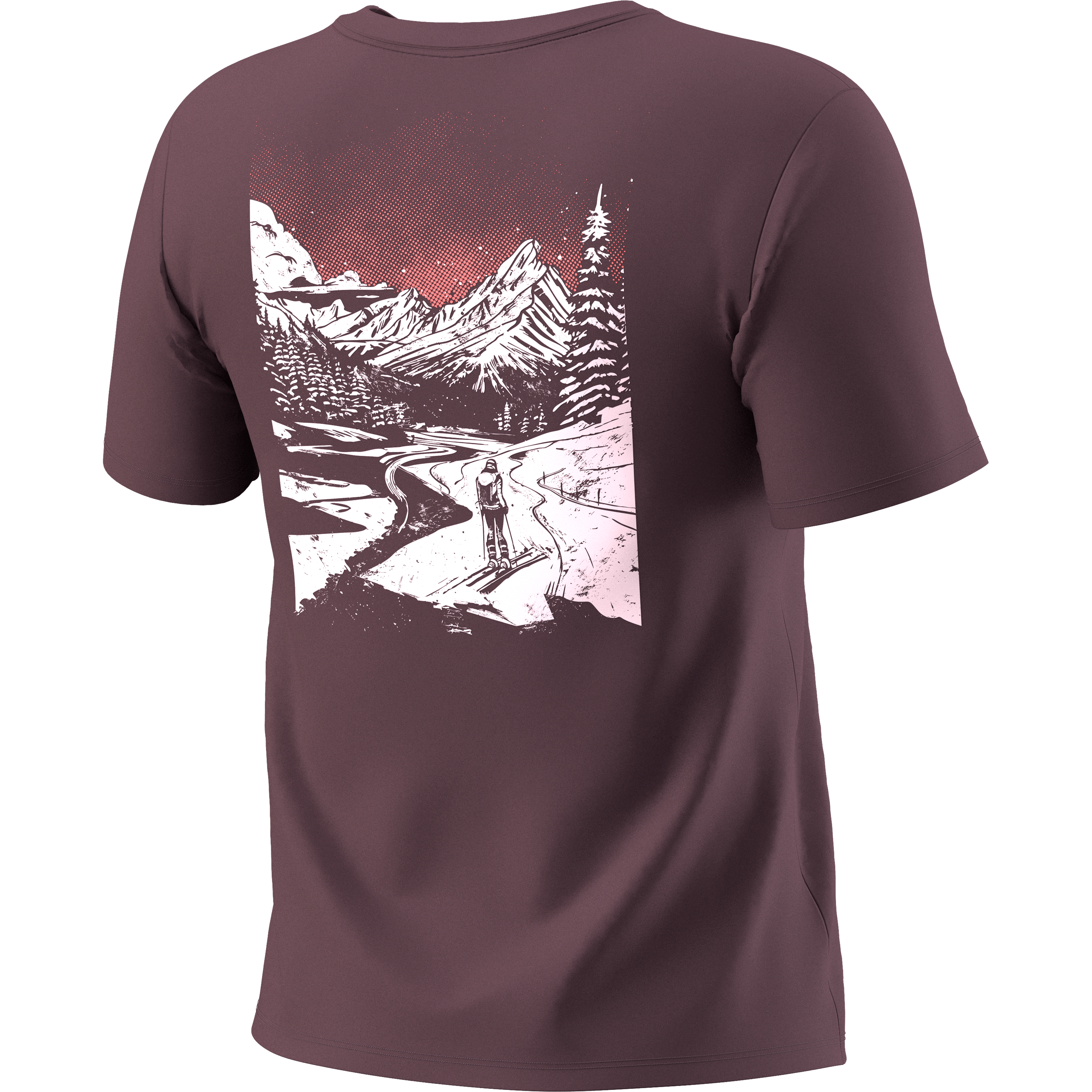 Back Graphic Cotton T-Shirt Women still image