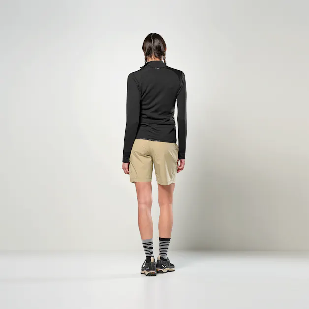 Puez Waffle Hybrid Polarlite Jacke Damen on_body image