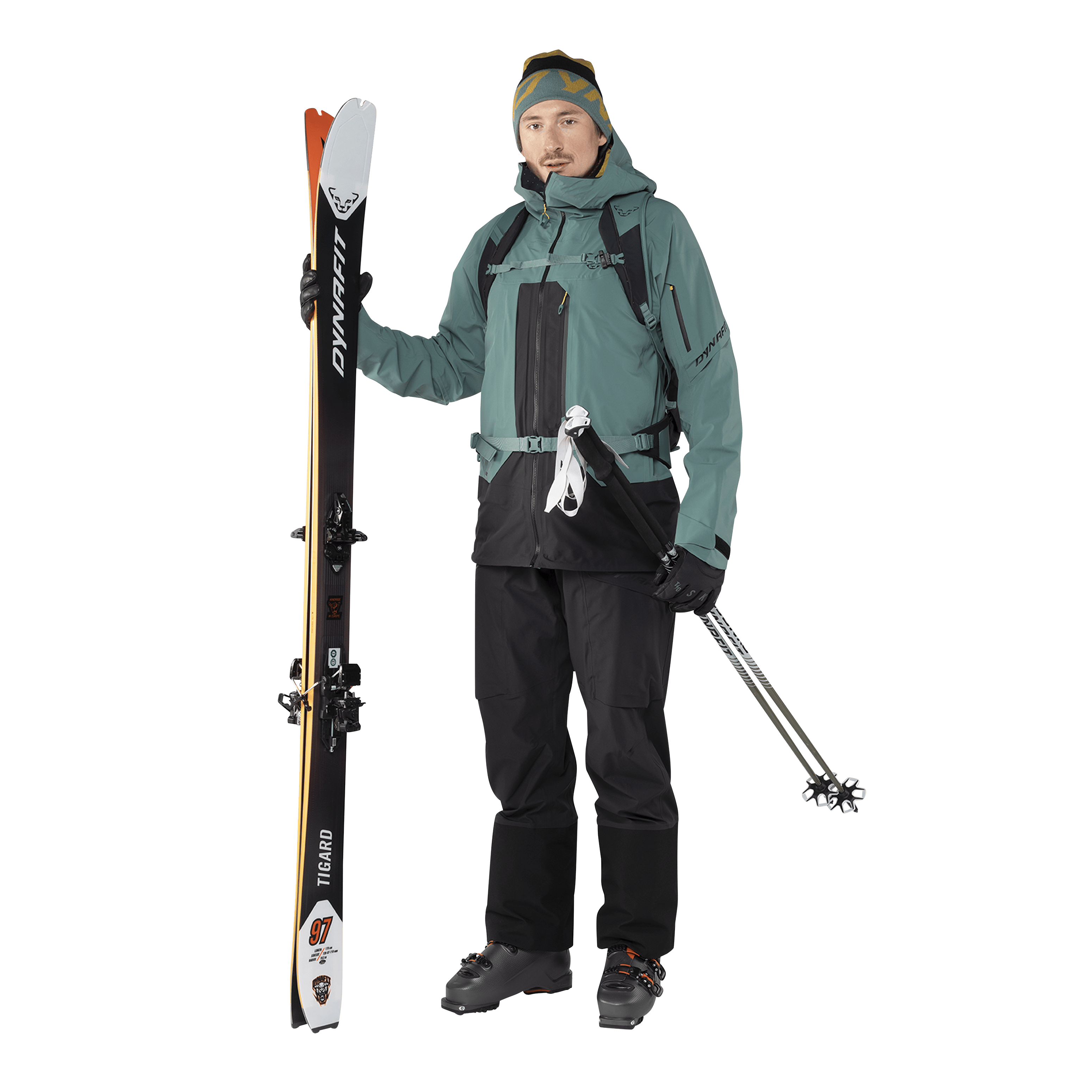 Tigard 3L Stretch Jacke Herren on_body image