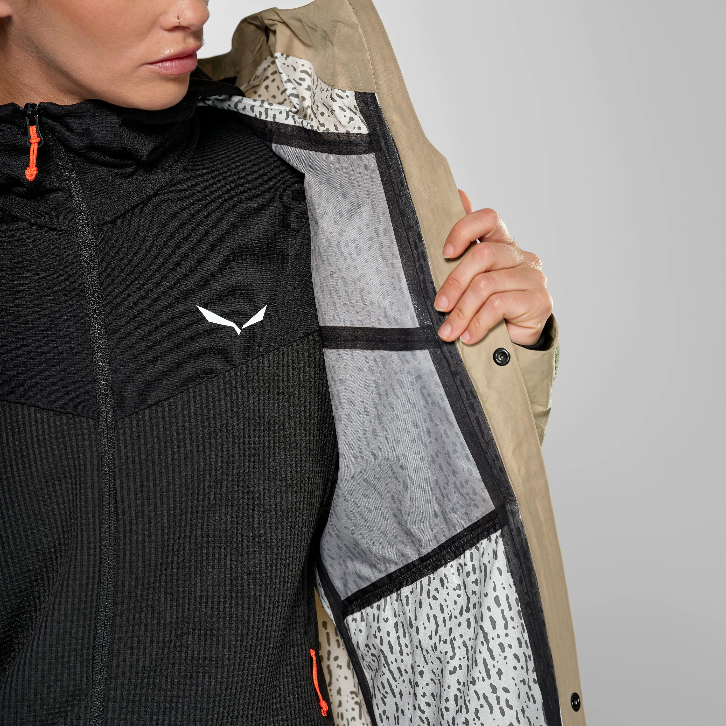 Puez Powertex Hybrid Jacke Damen tech_detail image