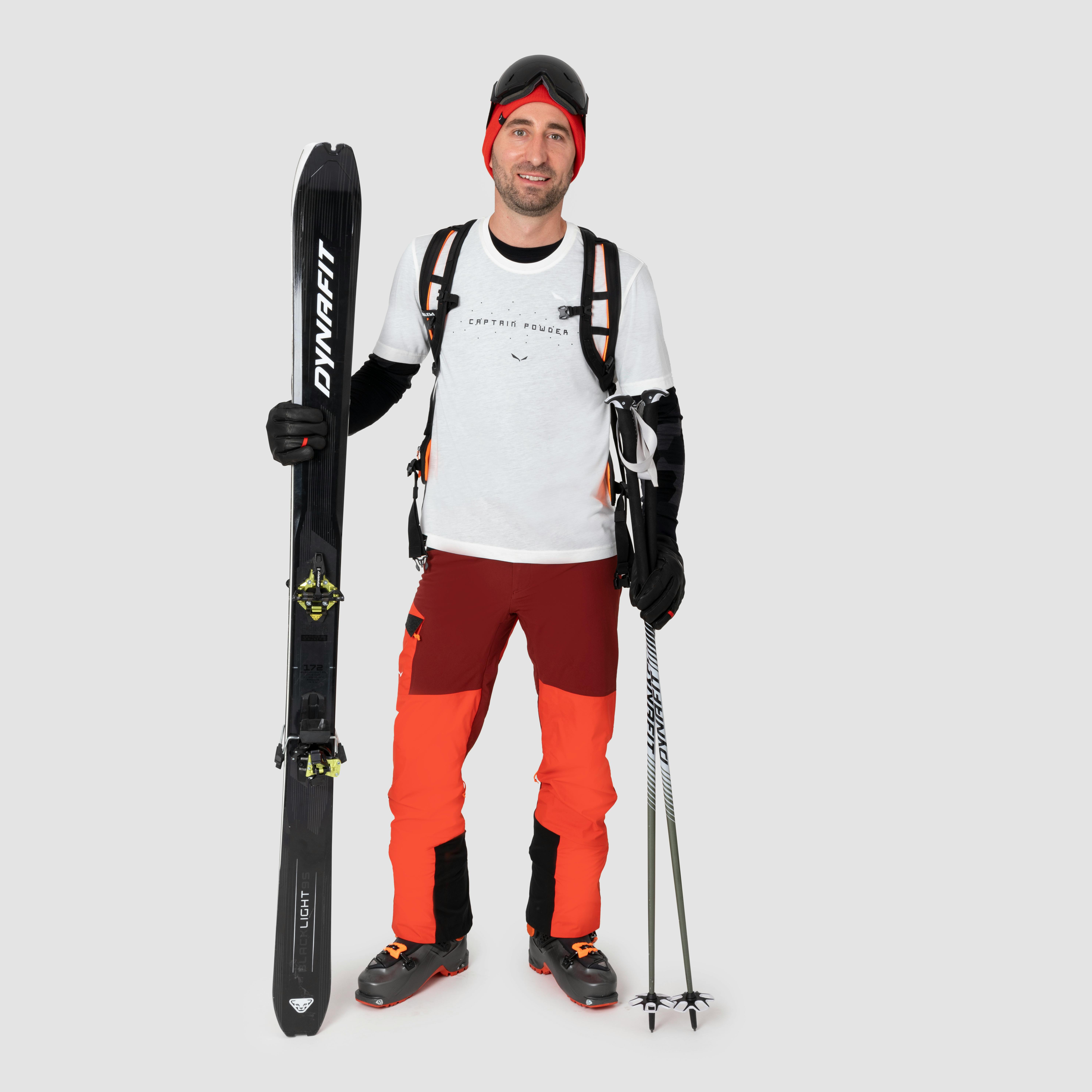 PURE SNOW CAPTAIN DRY T-SHIRT MEN on_body image