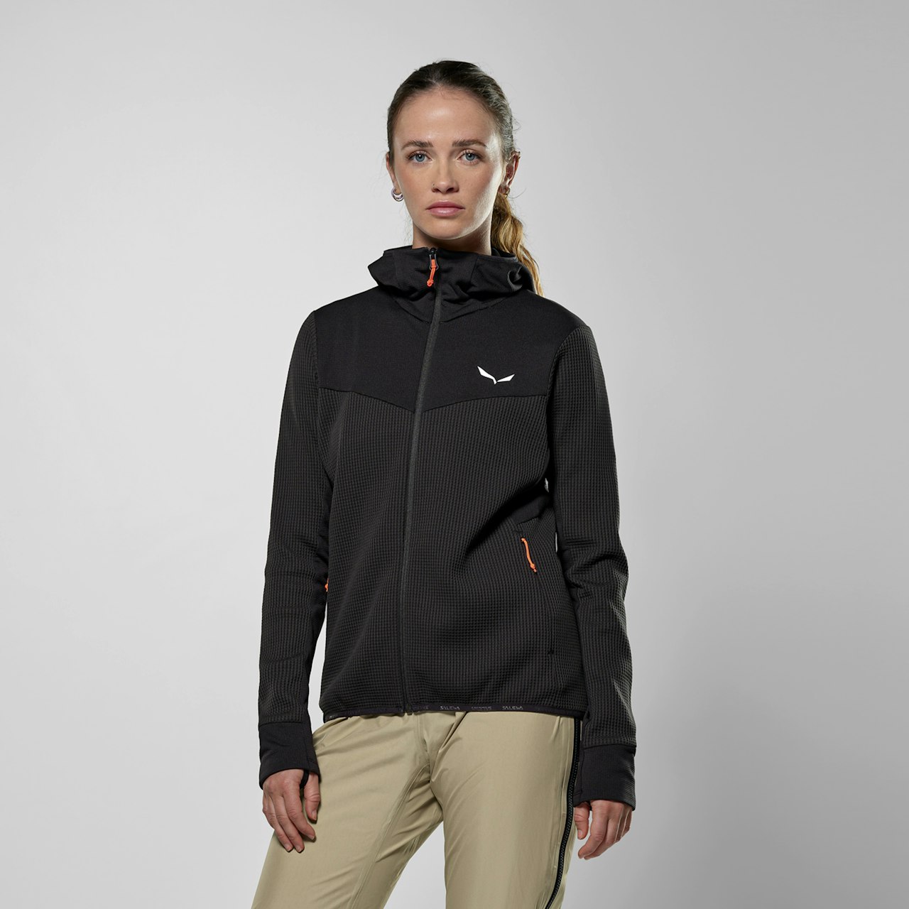 Puez Waffle Hybrid Polarlite Hooded Jacket Women