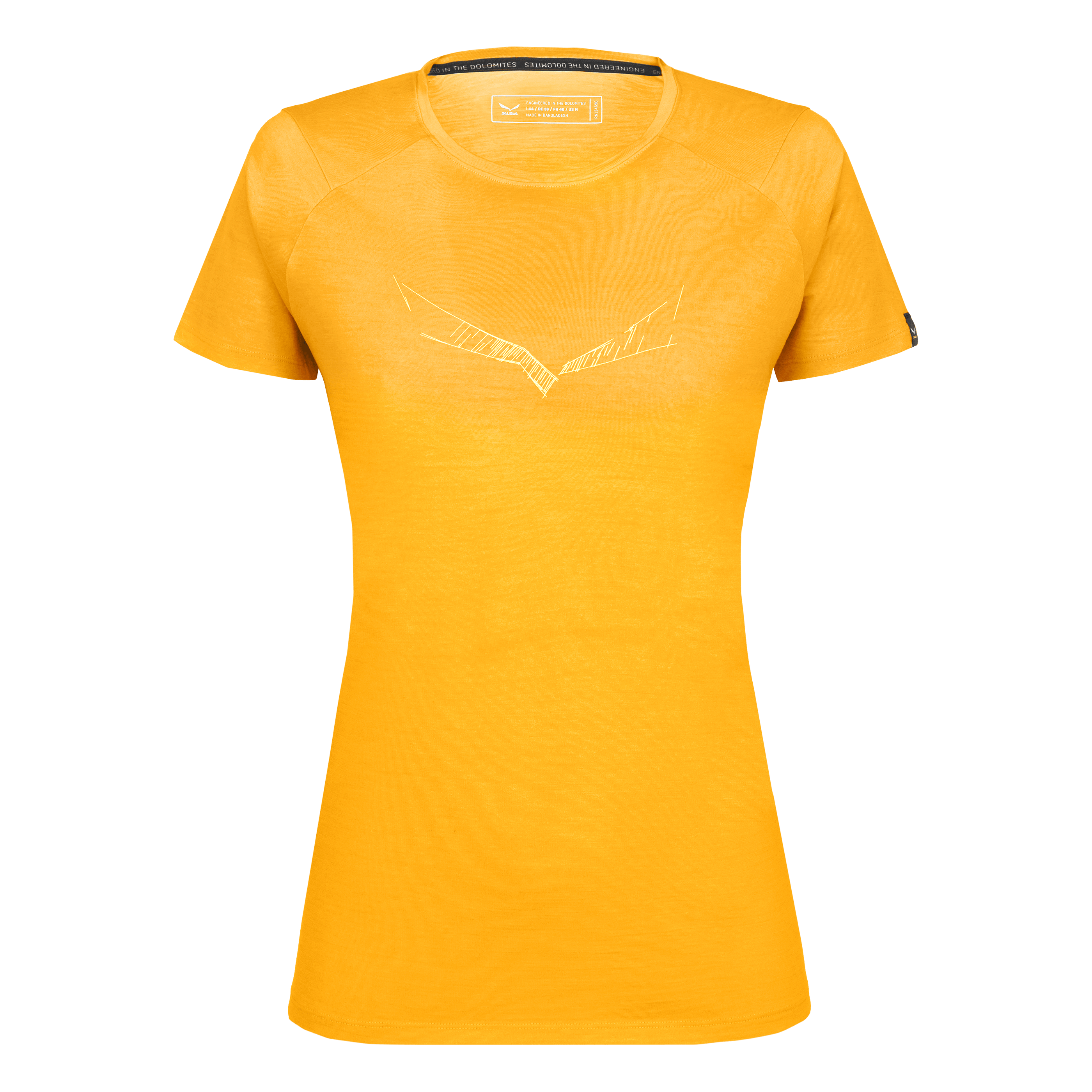 Pure Eagle Sketch Merino T-Shirt Damen still image