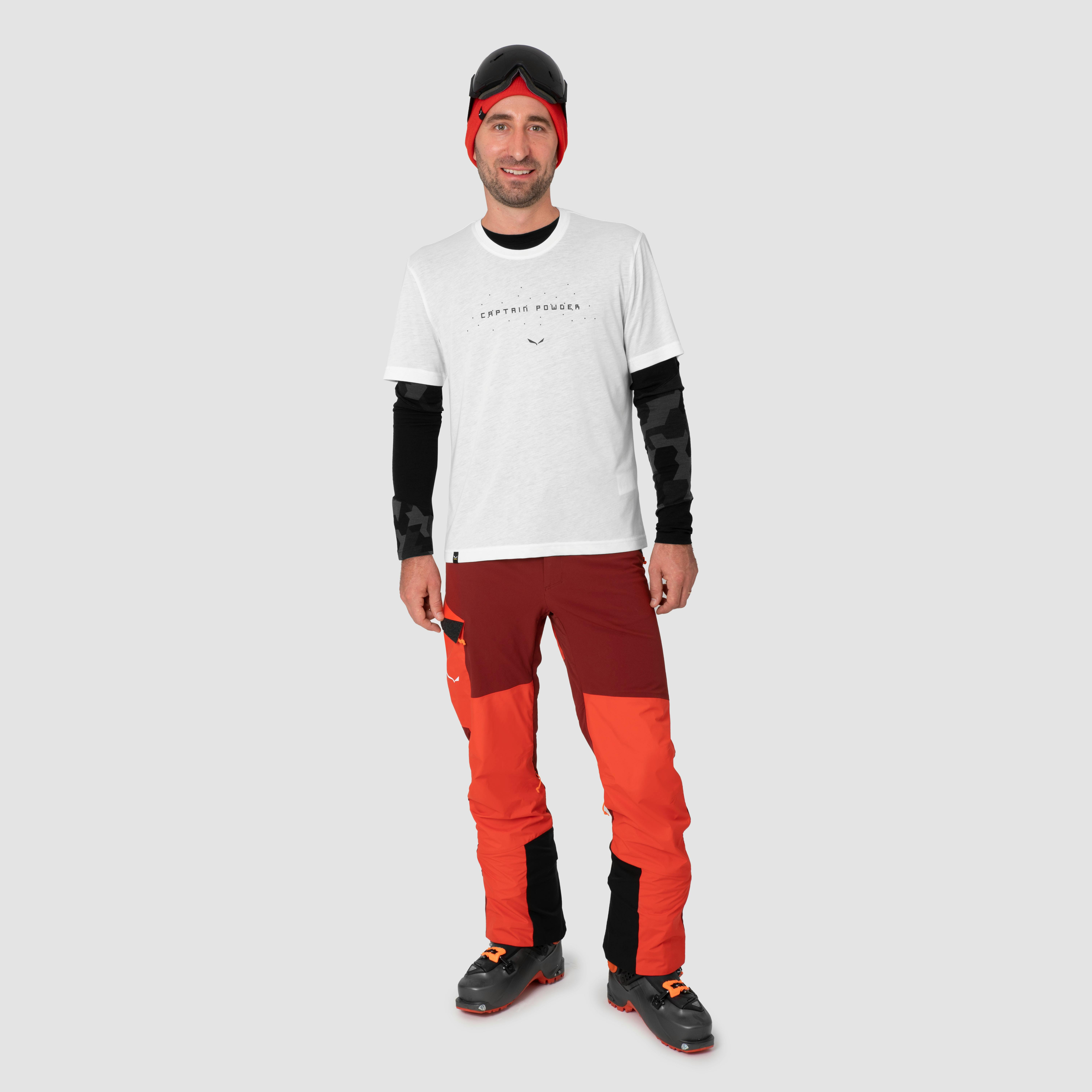 PURE SNOW CAPTAIN DRY T-SHIRT MEN on_body image