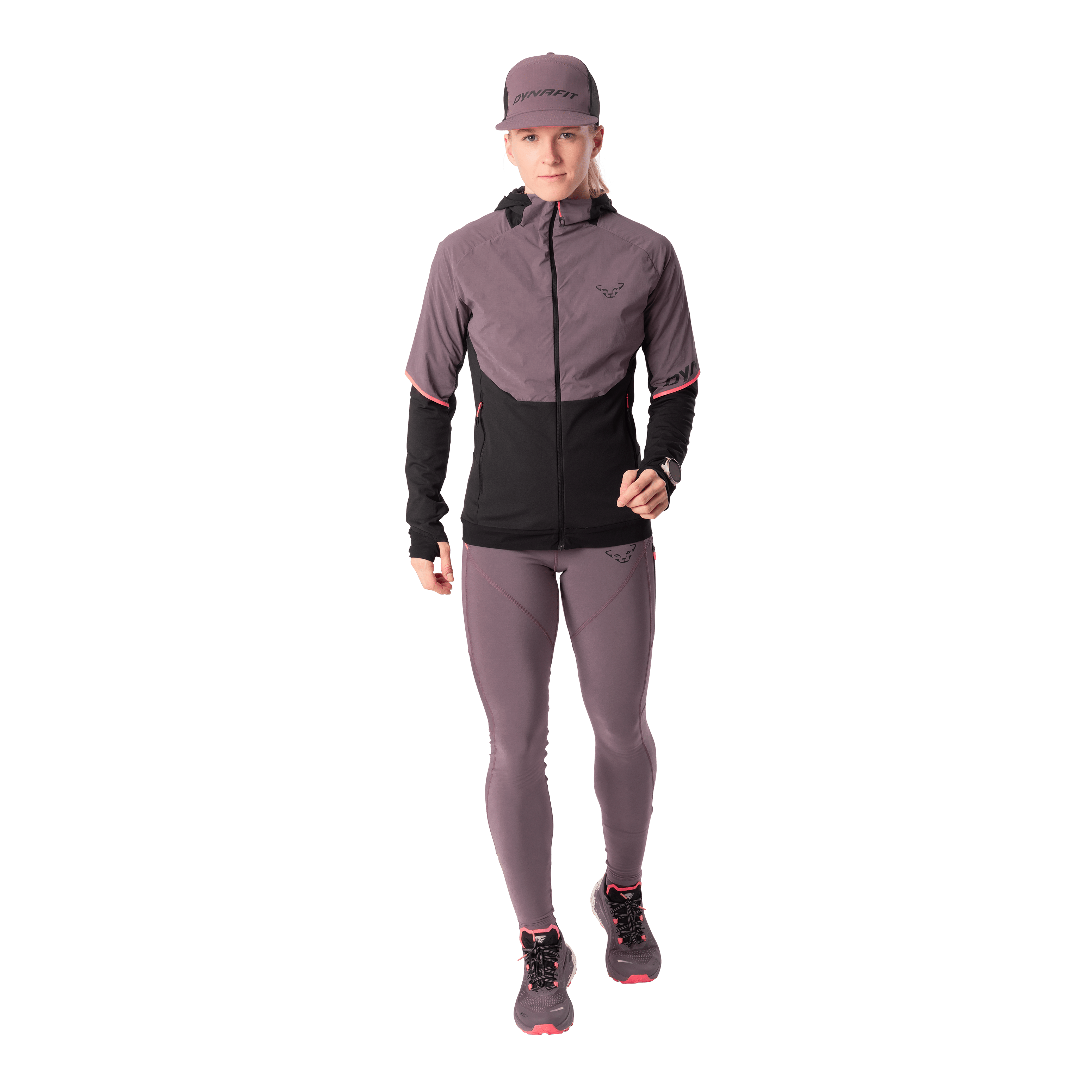 Alpine Hybrid Jacke Damen on_body image