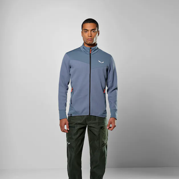 Puez Waffle Hybrid Polarlite Felpa Uomo on_body image