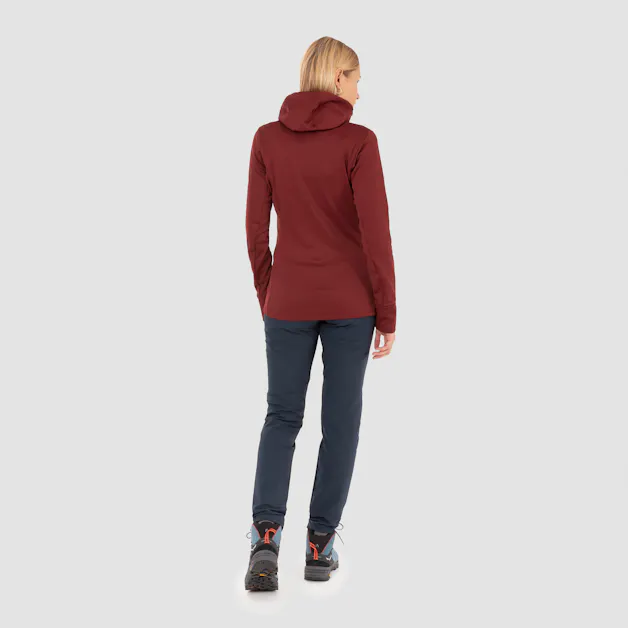 Puez Polarlite Felpa Con Cerniera Donna on_body image