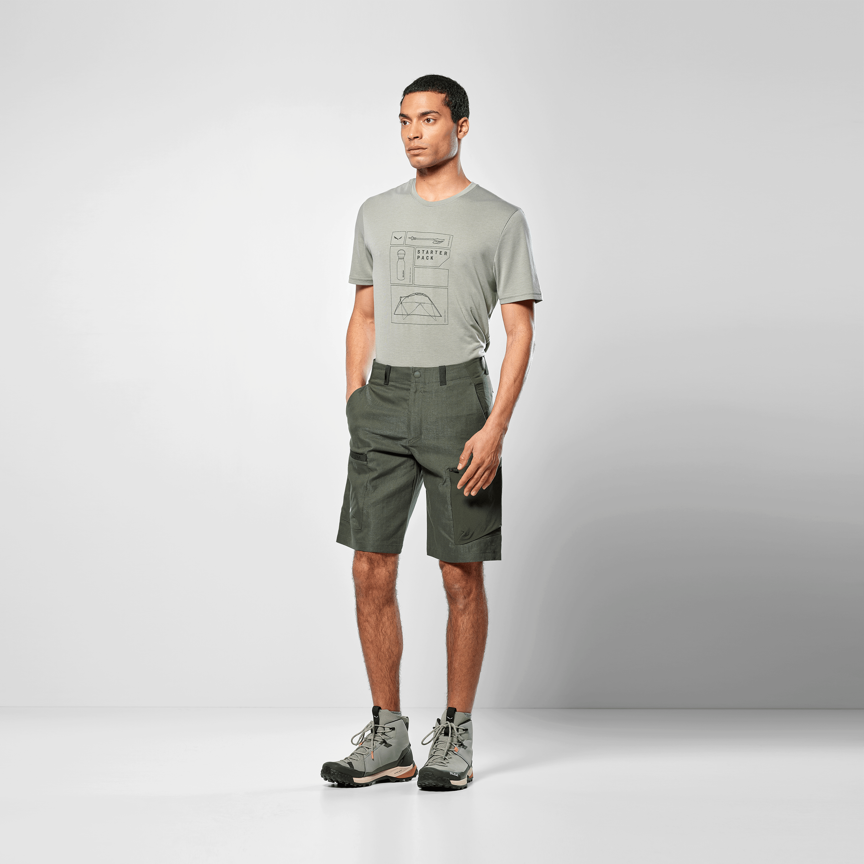 Puez Hemp Durastretch Shorts Herren on_body image