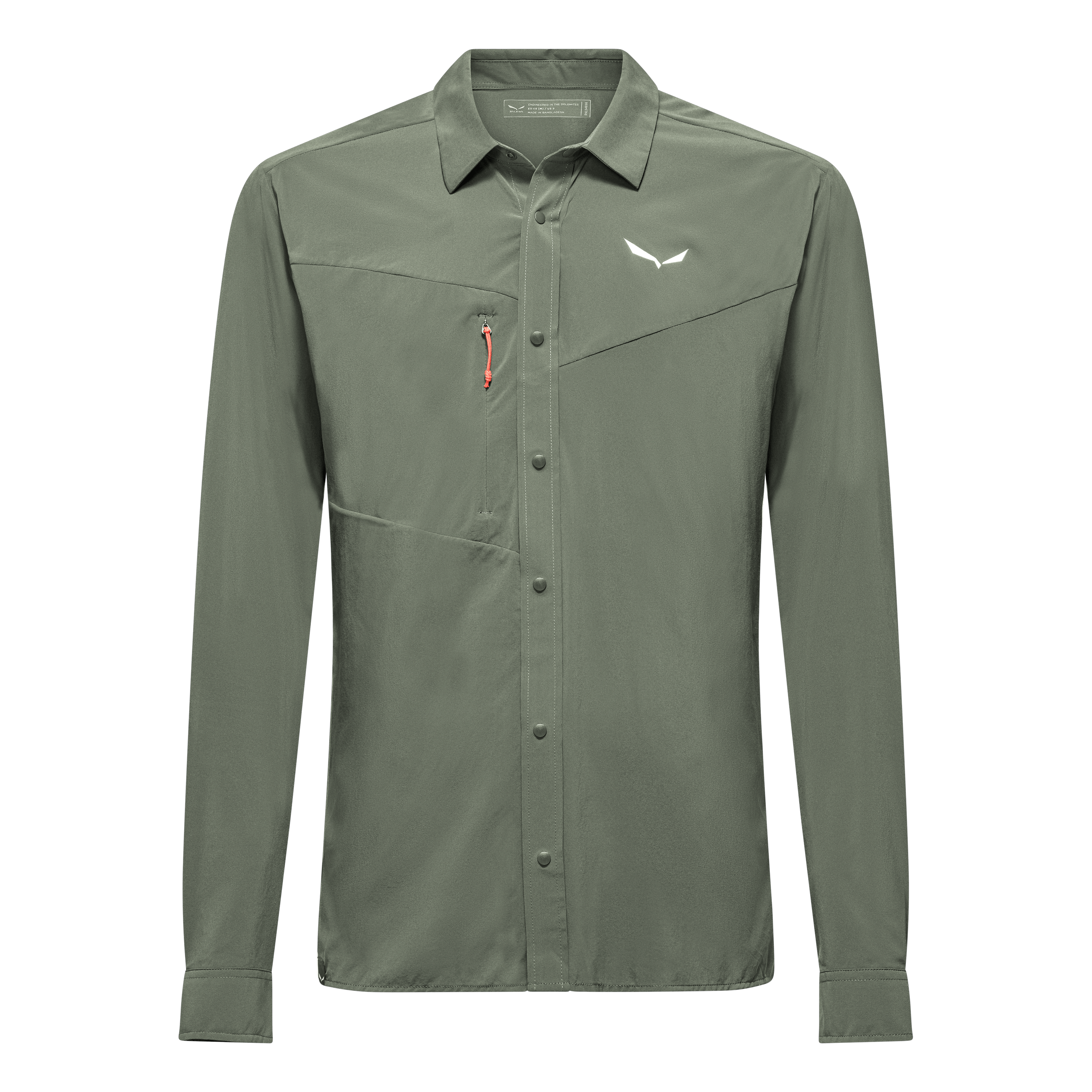 Chemise de travail e.s.classic, à manches courtes kaki