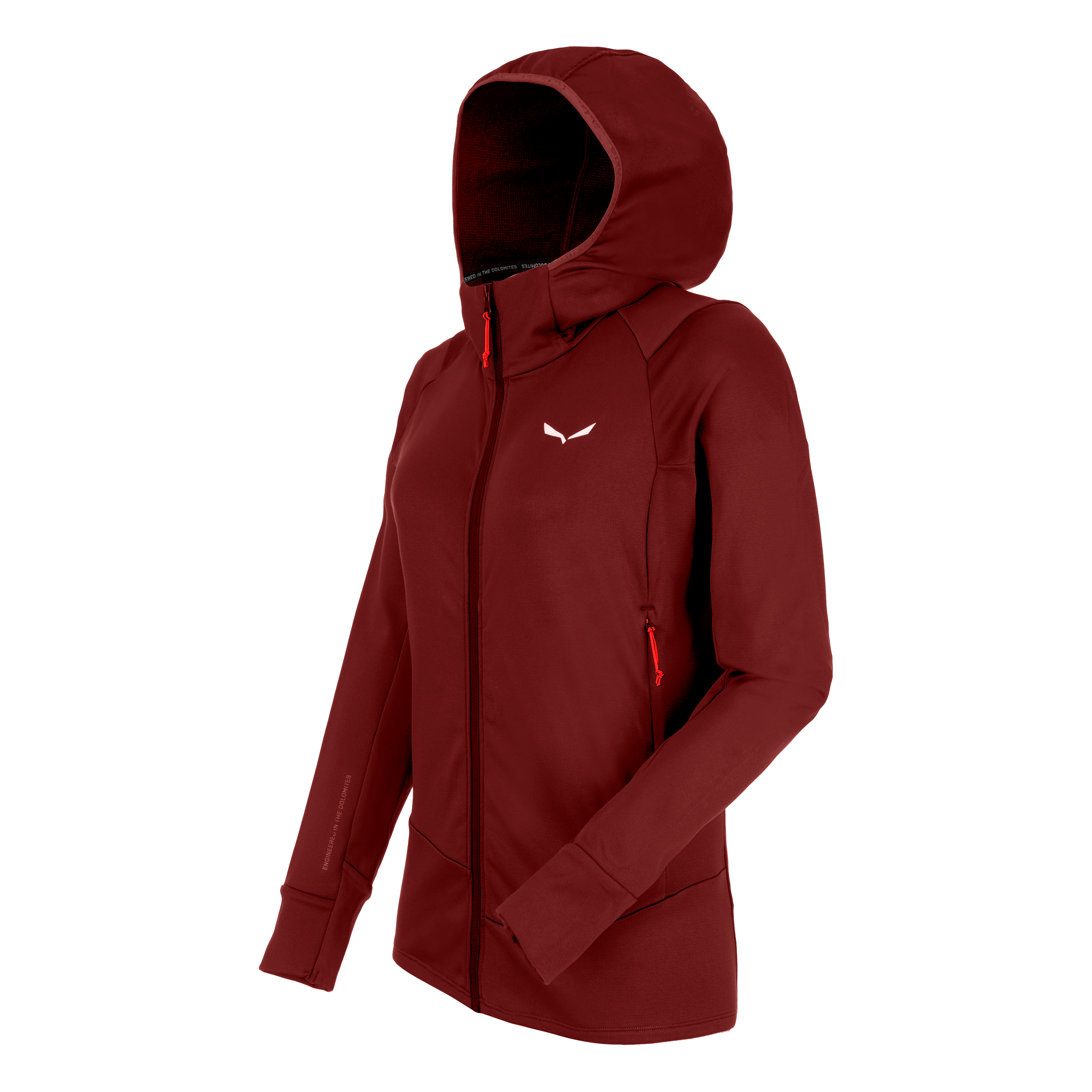 Puez Polarlite Sweat Zippé À Capuche Femme perspective_view image