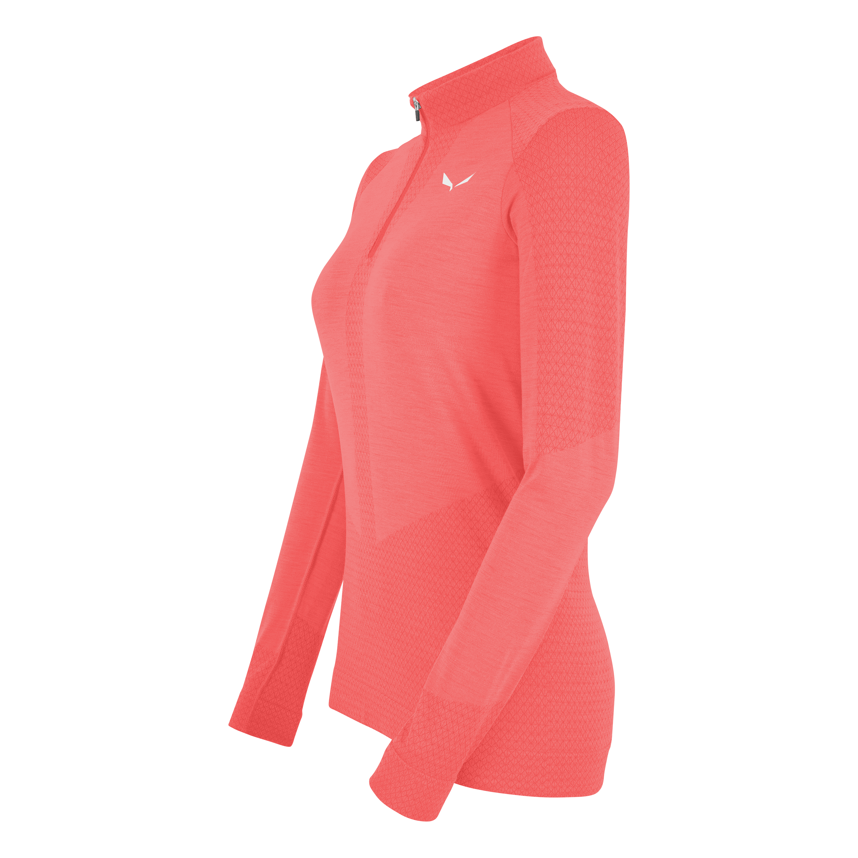 Zebru Responsive Mezza Zip Maglietta Donna perspective_view image