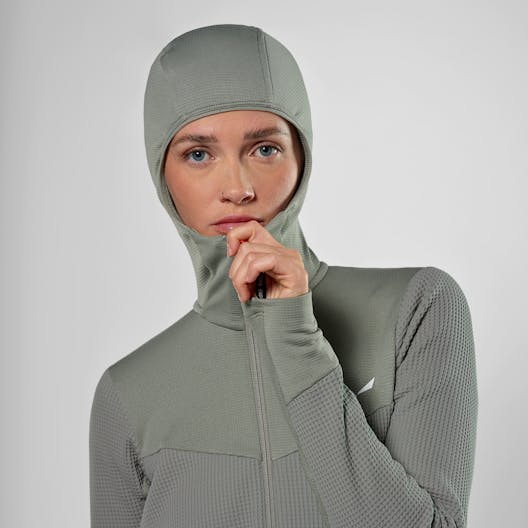 Puez Waffle Hybrid Polarlite Felpa con Cappuccio Donna tech_detail image