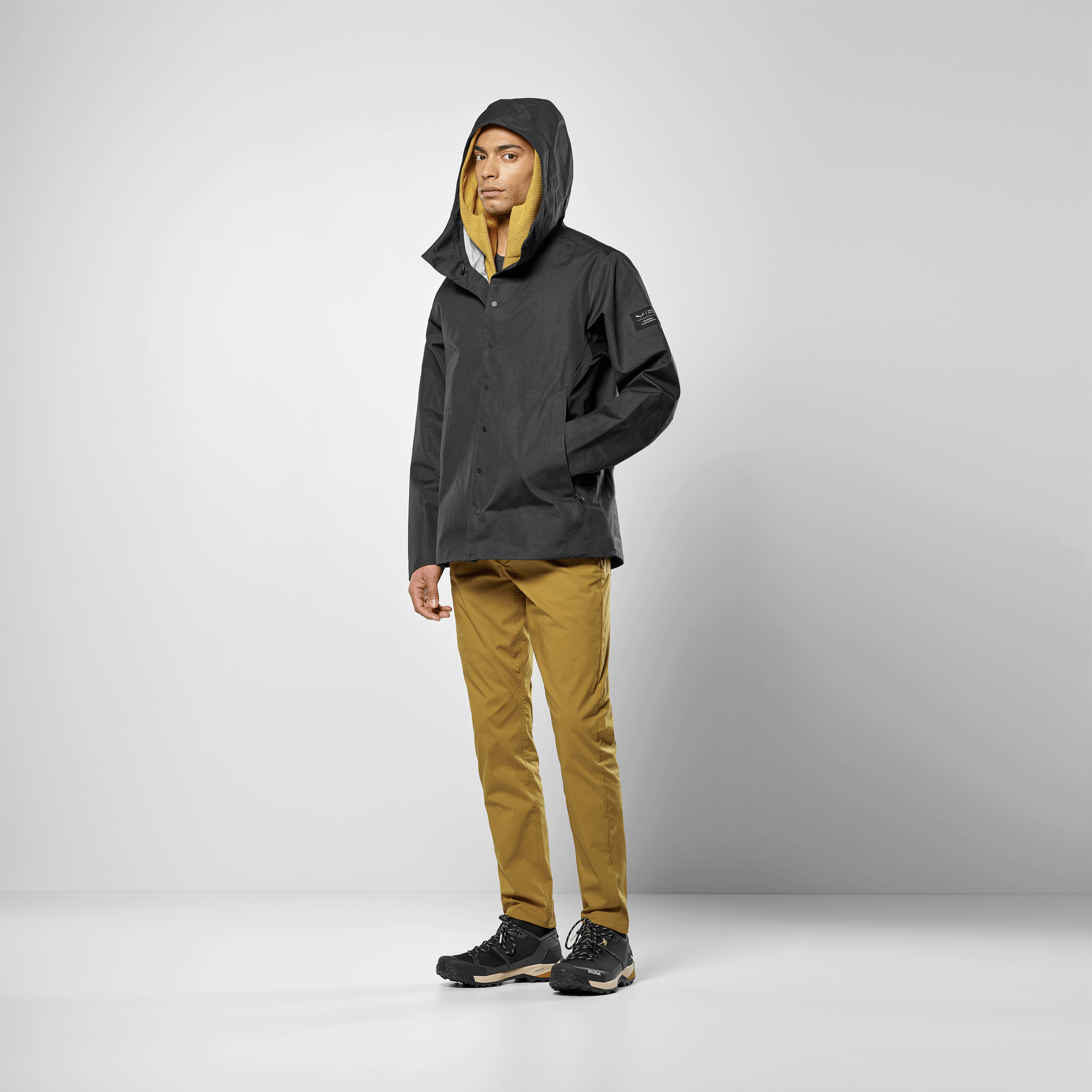 Fanes Hemp Powertex 3 Layers Softshell Jacke Herren on_body image