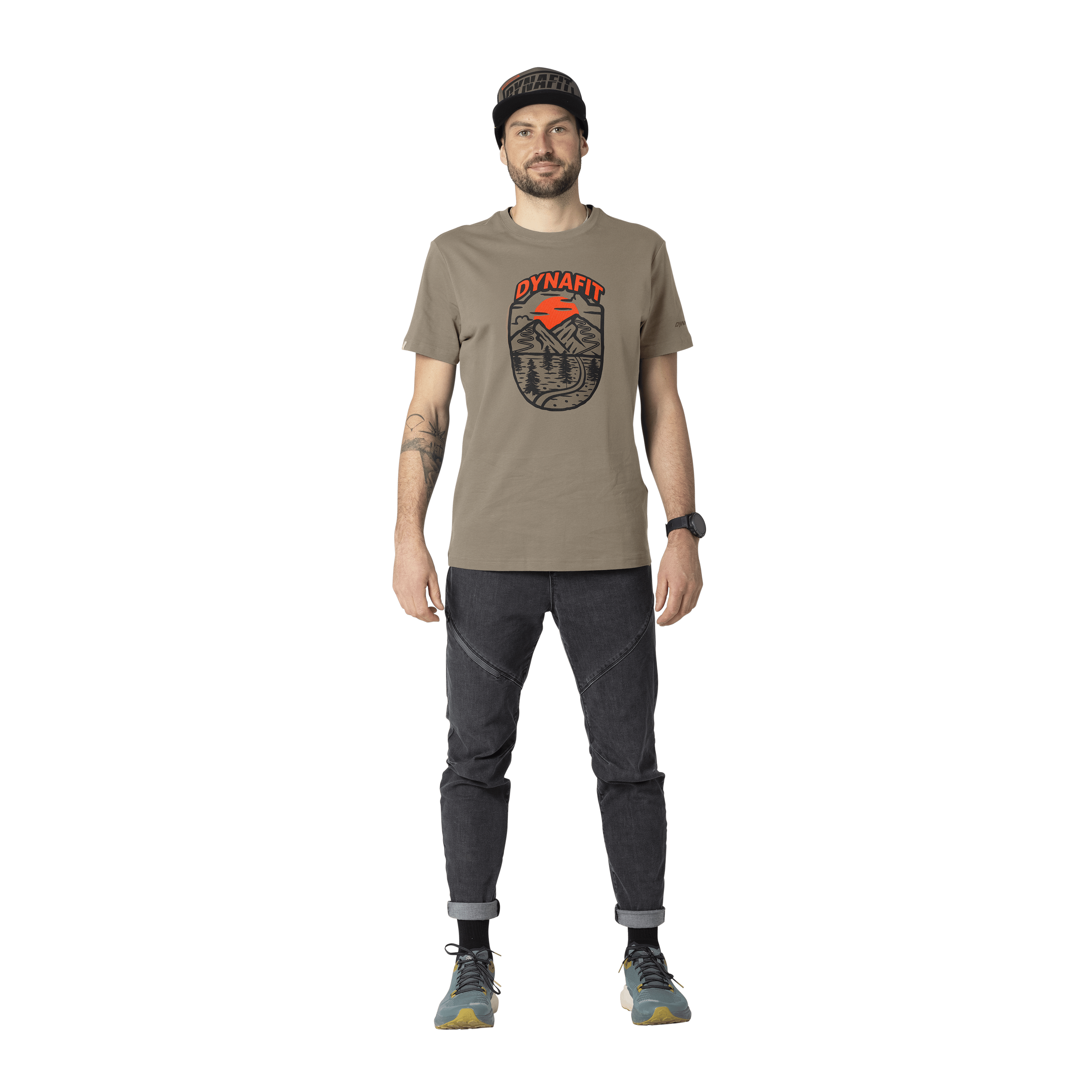 Graphic Cotton T-Shirt Men on_body image