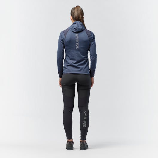 Agner Hybrid Polarlite Durastretch Felpa con Cappuccio Donna on_body image