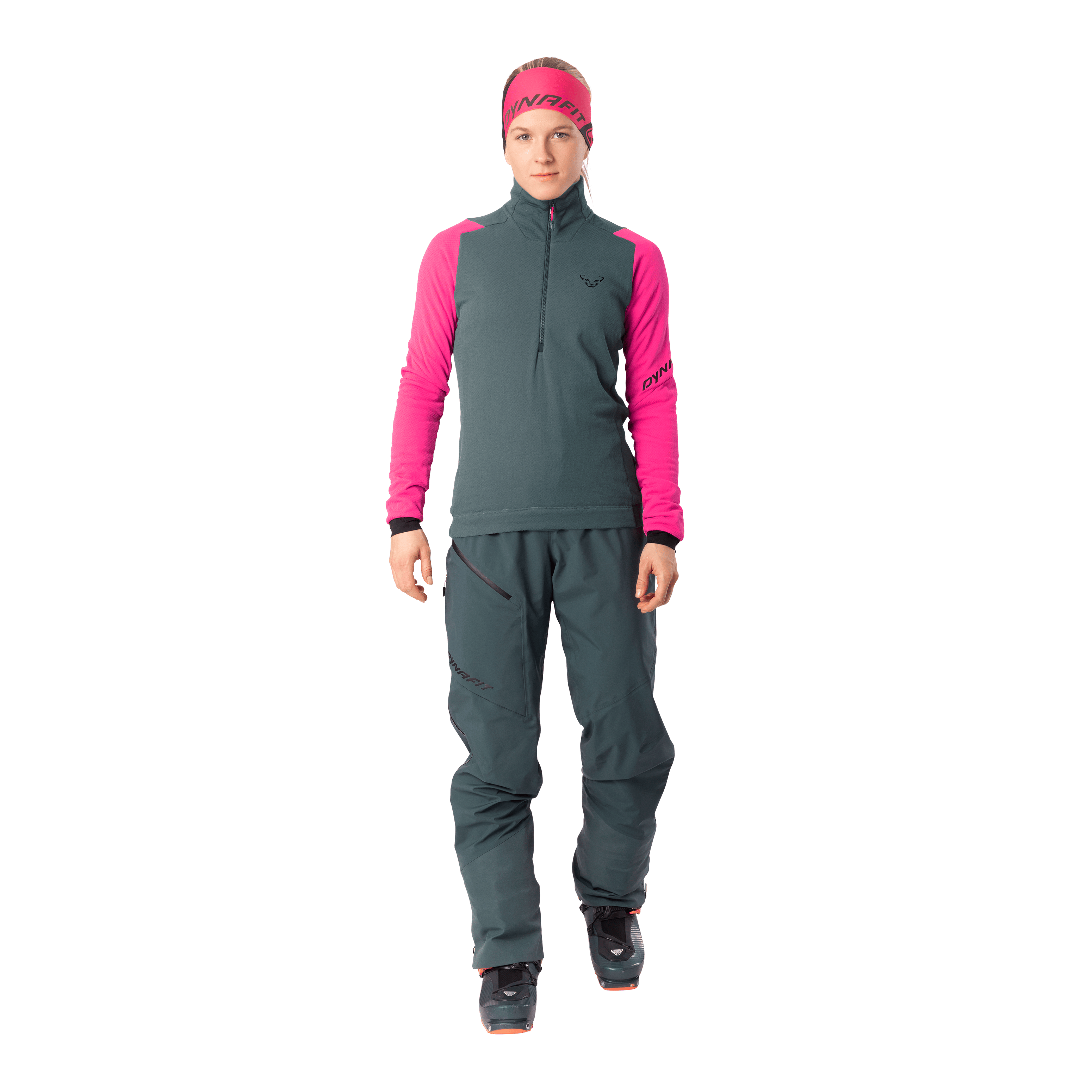 Blacklight Thermal 1/2 Zip Damen on_body image