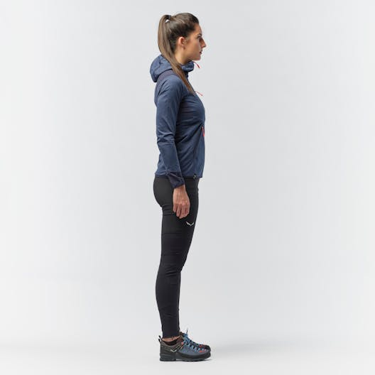 Agner Hybrid Polarlite Durastretch Felpa con Cappuccio Donna on_body image