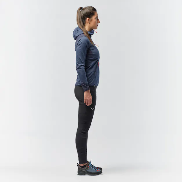 Agner Hybrid Polarlite Durastretch Sudadera con Capucha Mujer on_body image