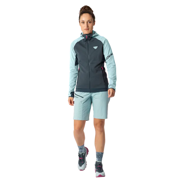 Giacca con cappuccio Transalper Polartec da donna on_body image