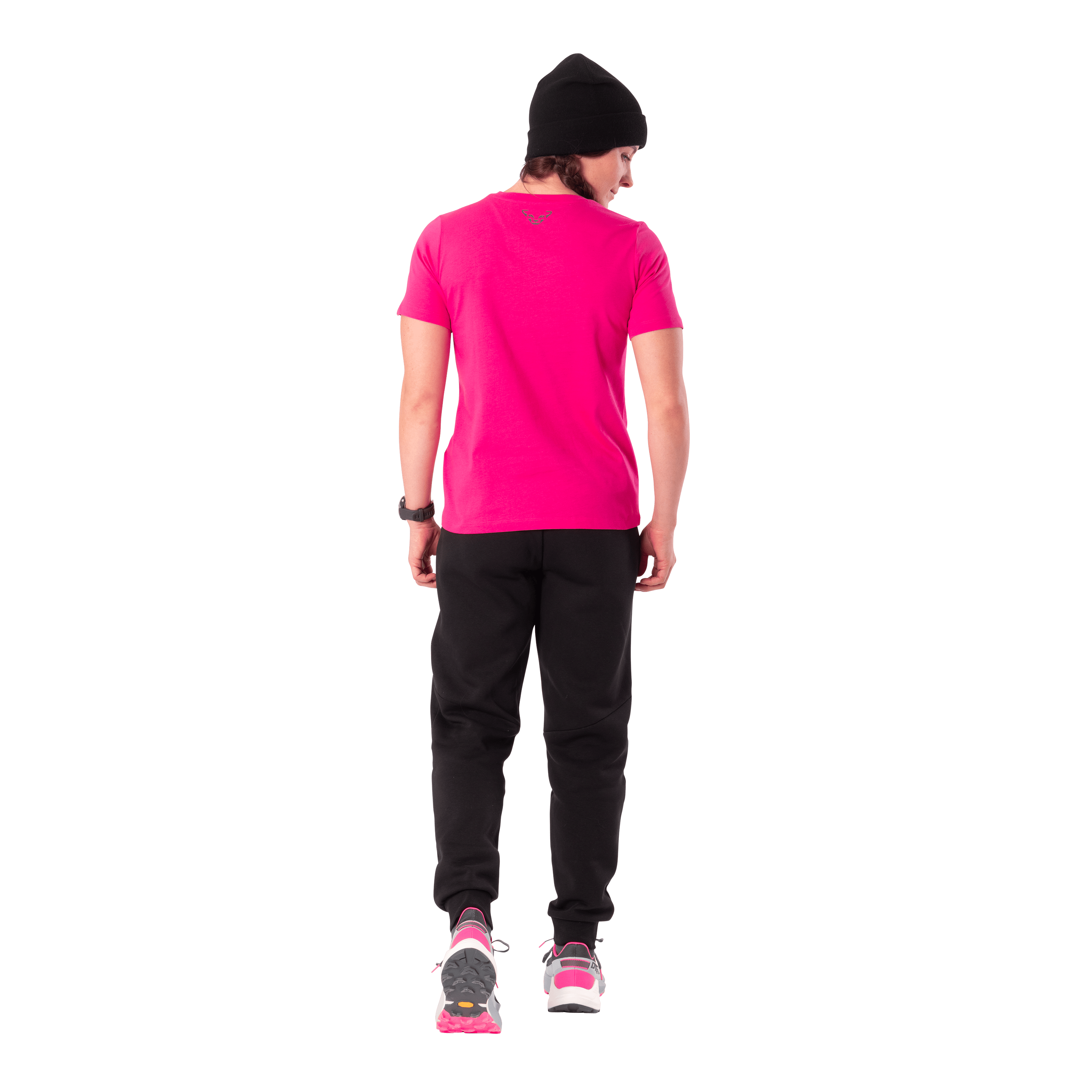 T-shirt grafica in cotone donna perspective_view image