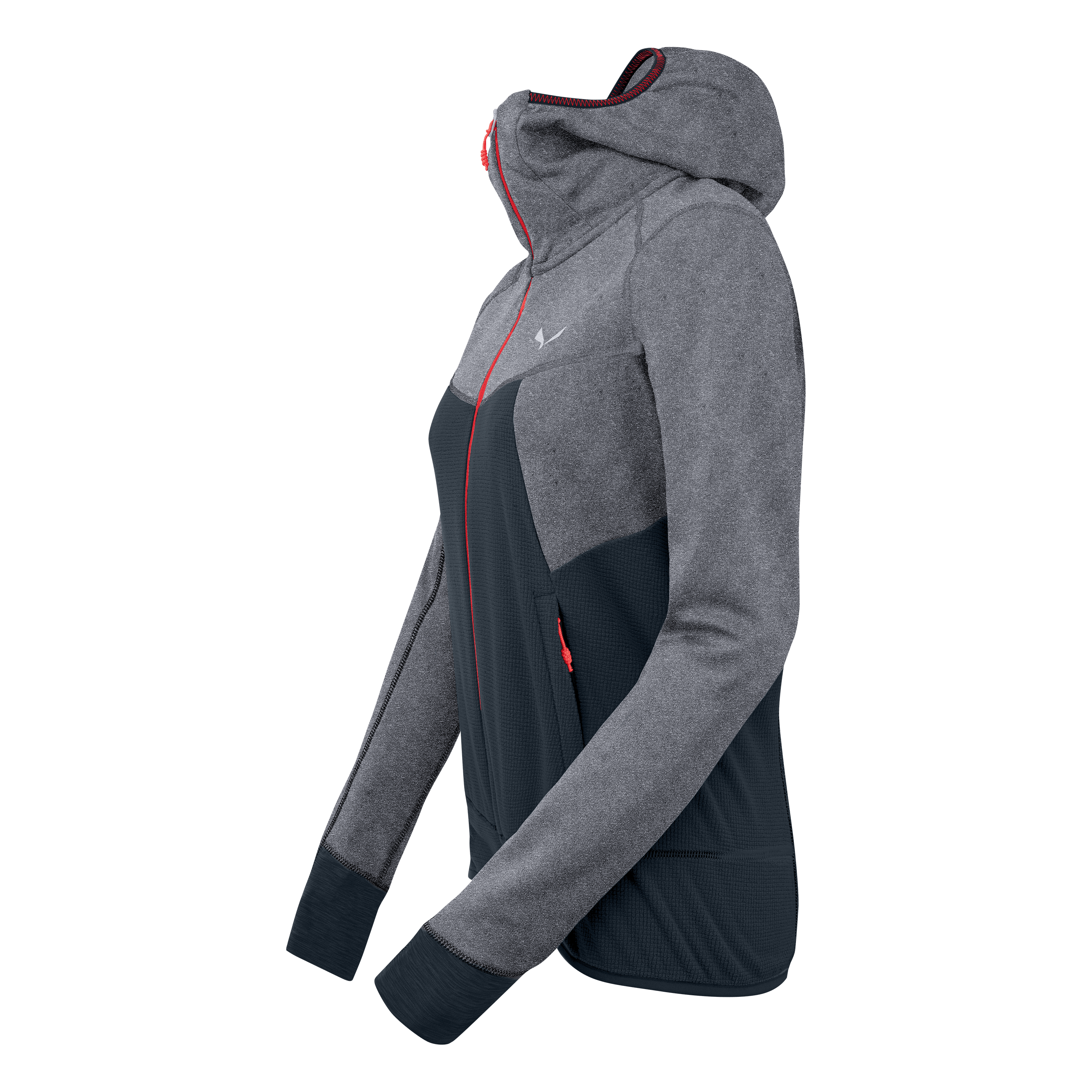 Puez Hybrid Polarlite Pile Con Cappuccio Donna perspective_view image