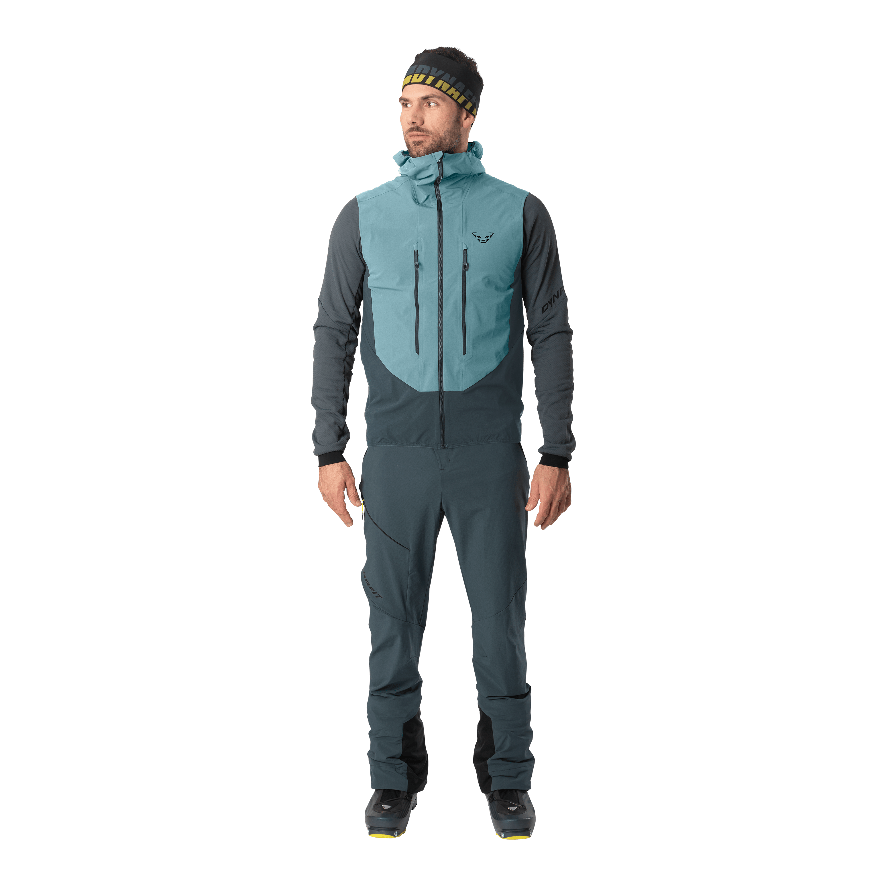 Blacklight Softshell Weste Herren on_body image