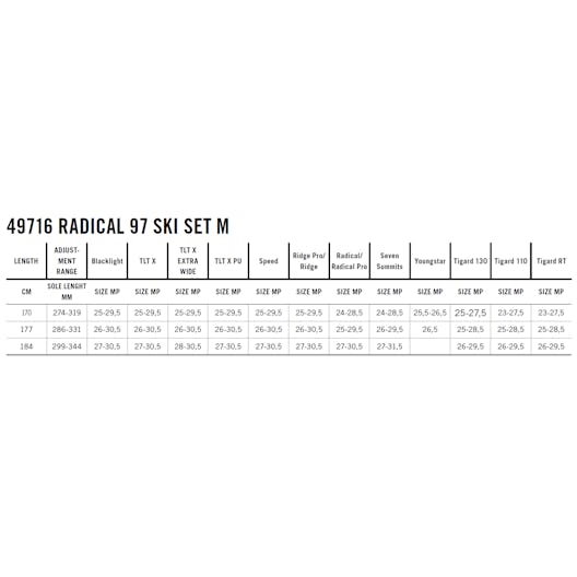 Radical 97 Ski Set Men tech_detail image