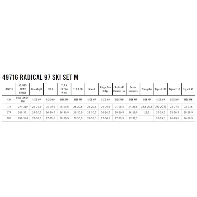Radical 97 Ski Set Men tech_detail image