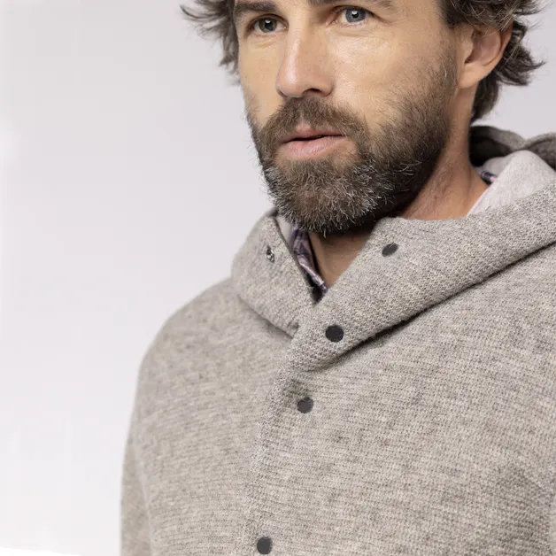 Sarner Undyed Wool Giacca Con Cappuccio Uomo tech_detail image