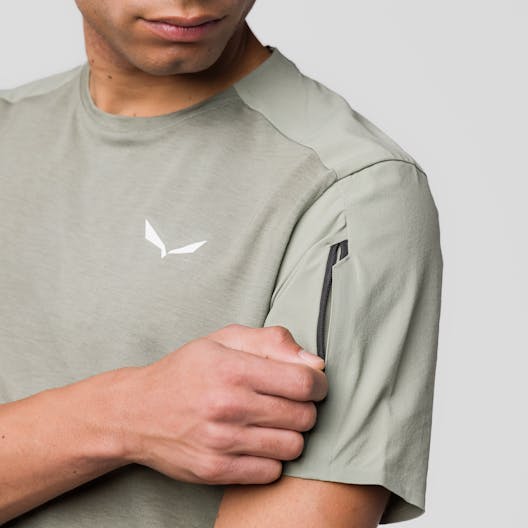 Puez Merino Hybrid T-Shirt Men tech_detail image