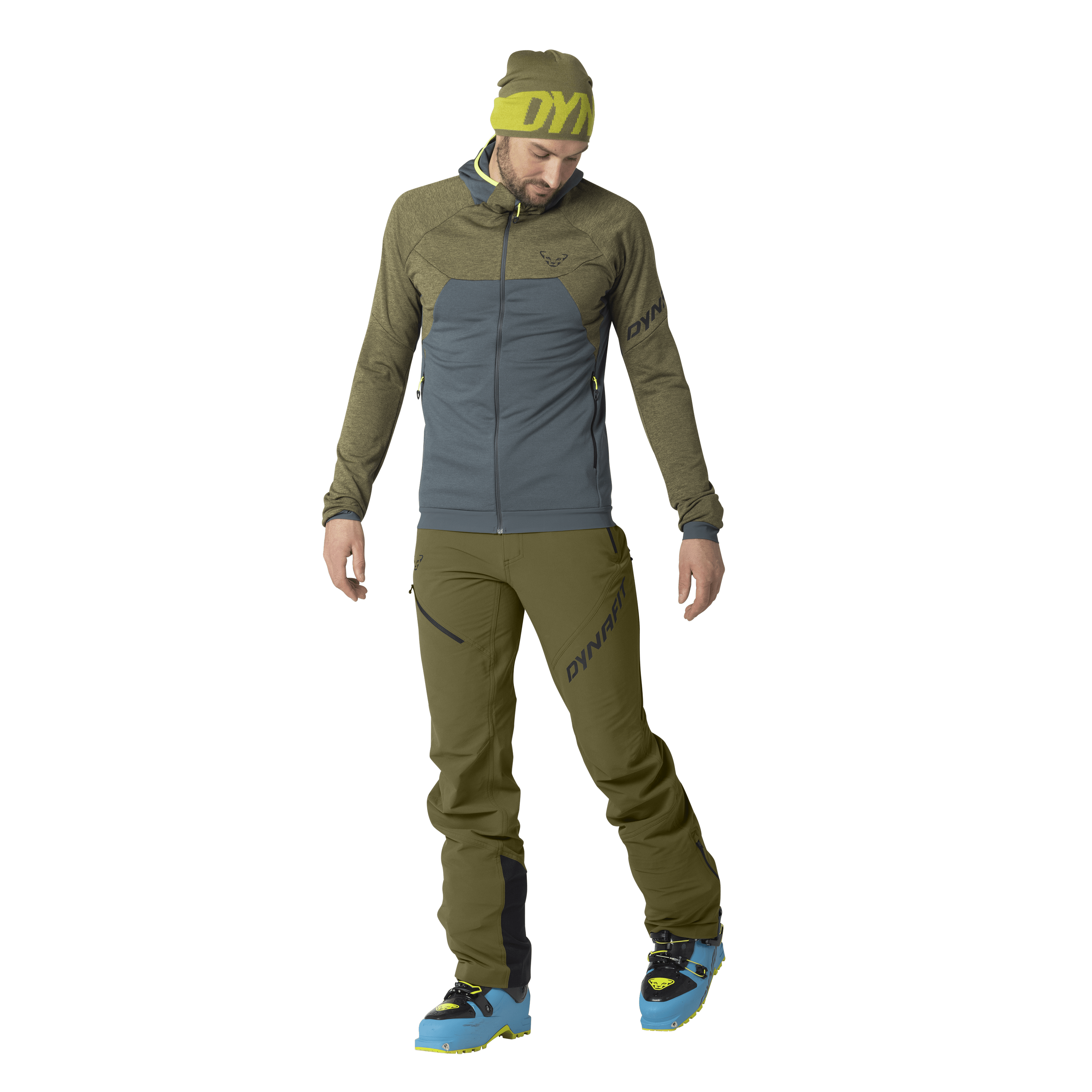 Tour Wool Thermal giacca con cappuccio uomo on_body image