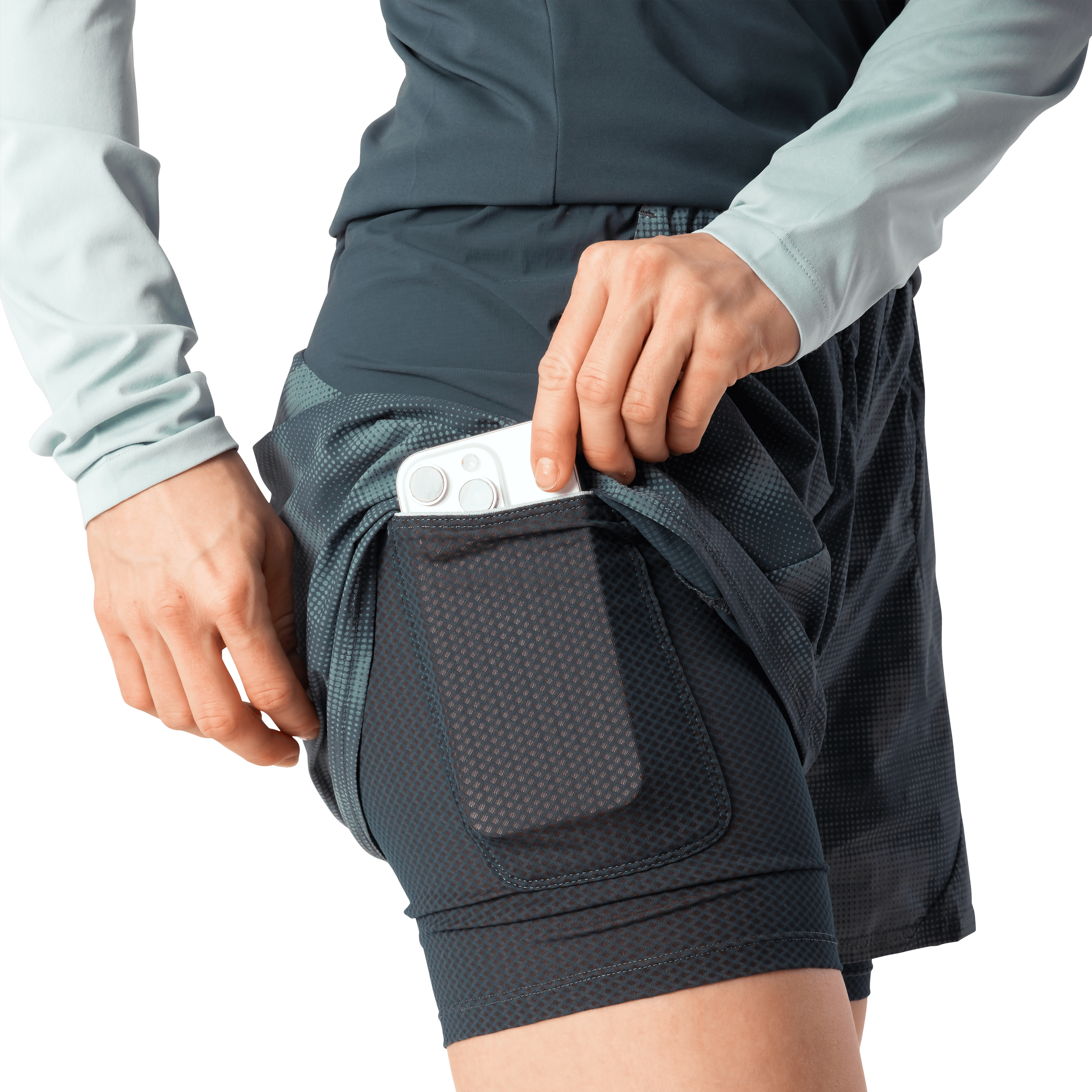 Shorts 2in1 Trail Reflectiv donna tech_detail image