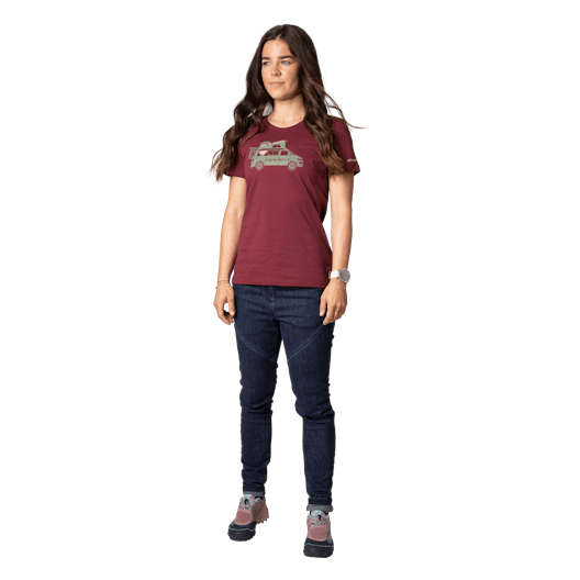 Graphic Cotton T-Shirt Damen on_body image