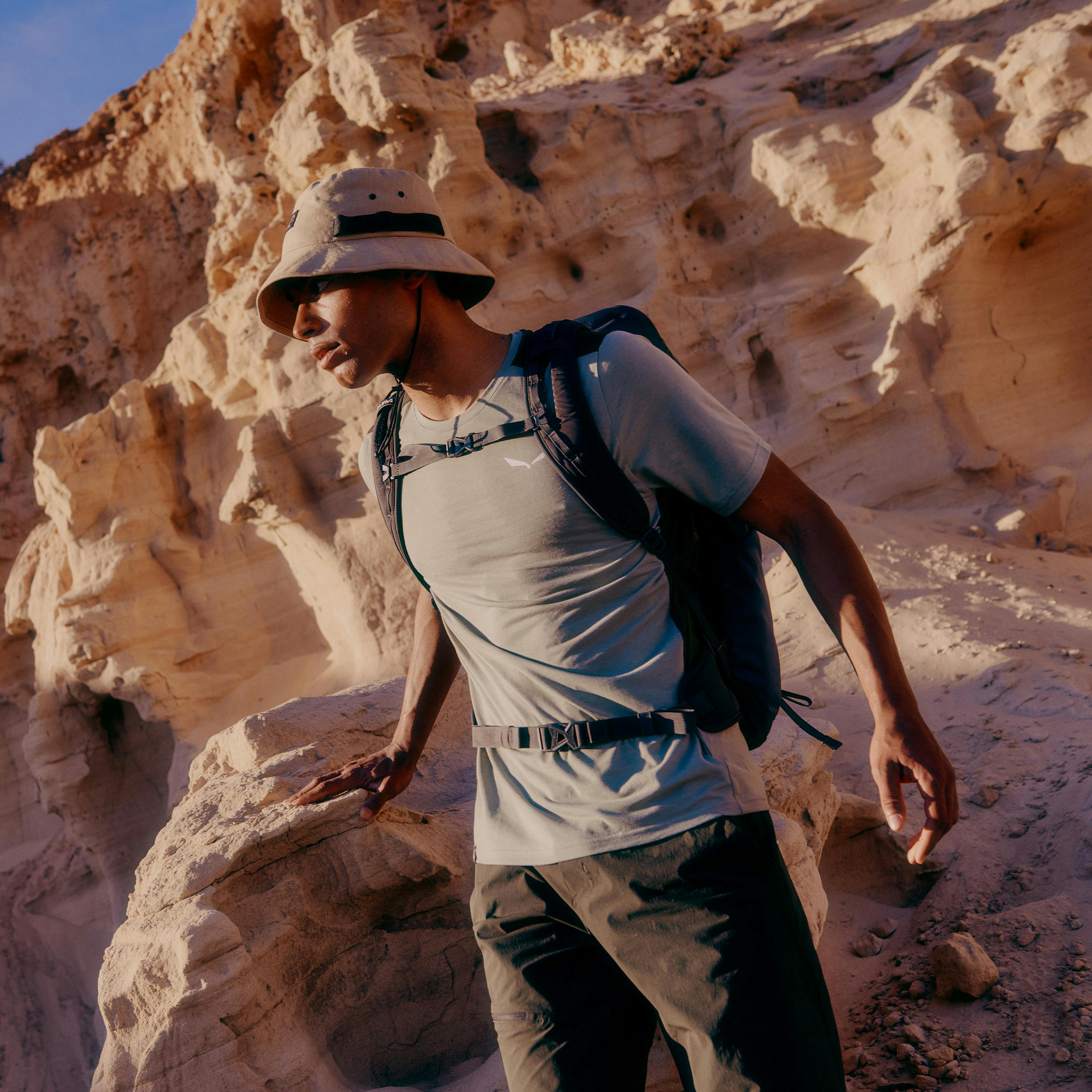 Puez Merino Hybrid T-Shirt Men action_shot image