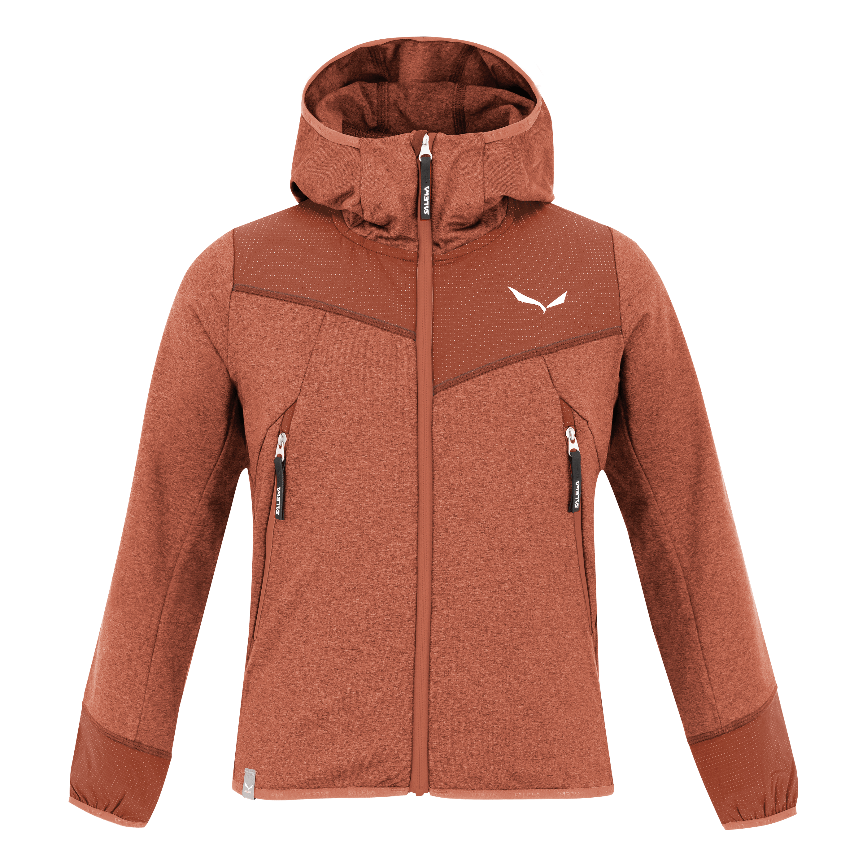 Agner Melange Polarlite Full Zip Kinder Kapuzenjacke still image