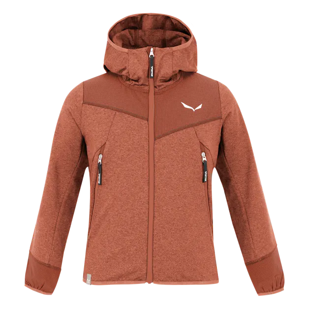 Agner Melange Polarlite zip intera Felpa con cappuccio bambino still image