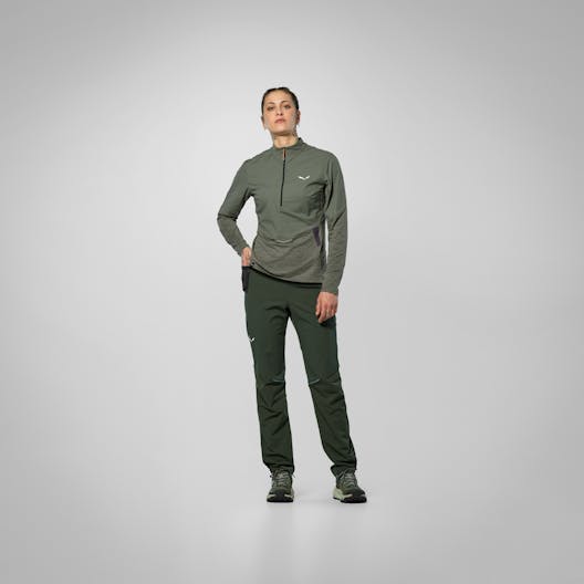 Pedroc Dry'ton Wind Maglia mezza-zip maniche Lunghe Donna on_body image