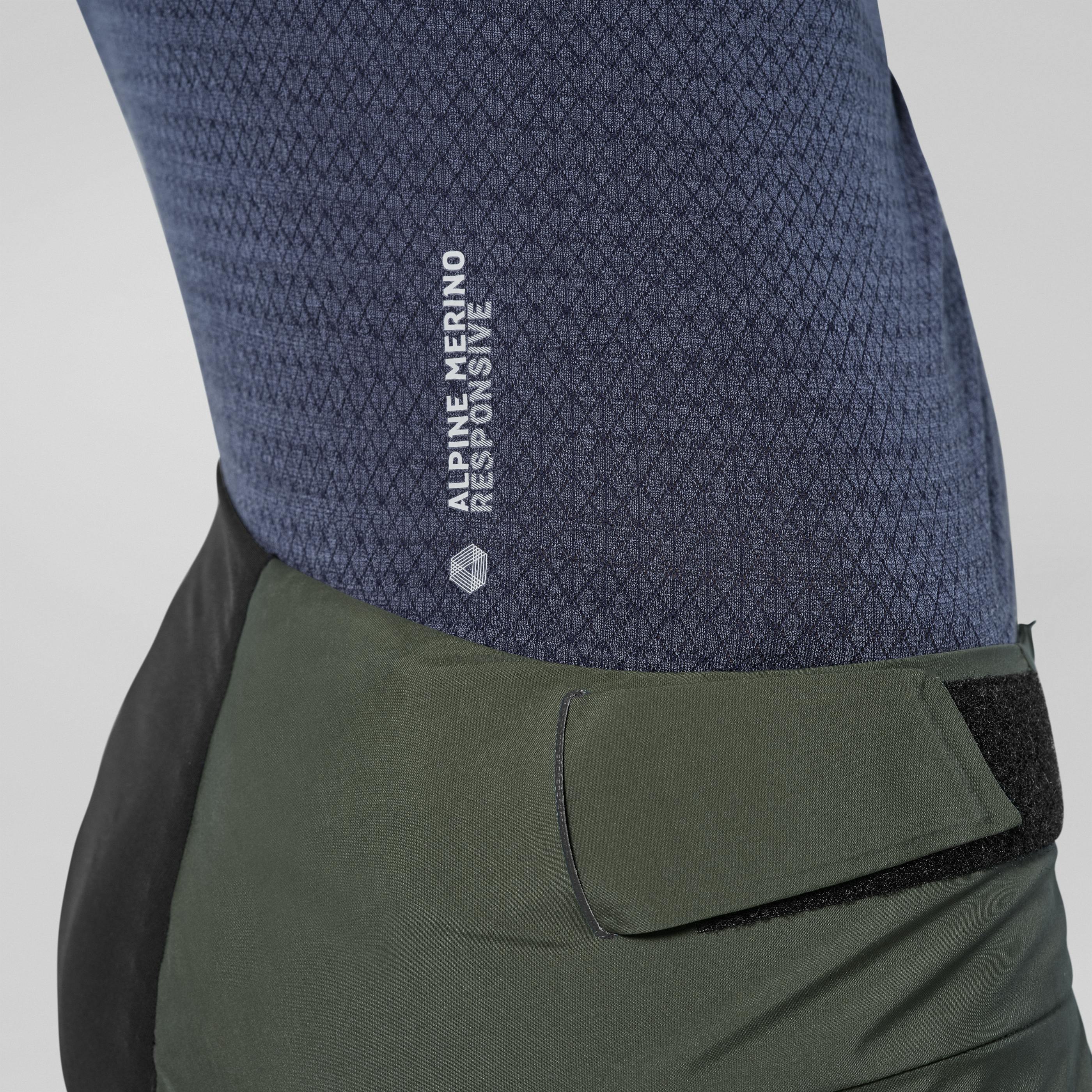 Zebru Responsive Half-Zip Damen T-Shirt tech_detail image