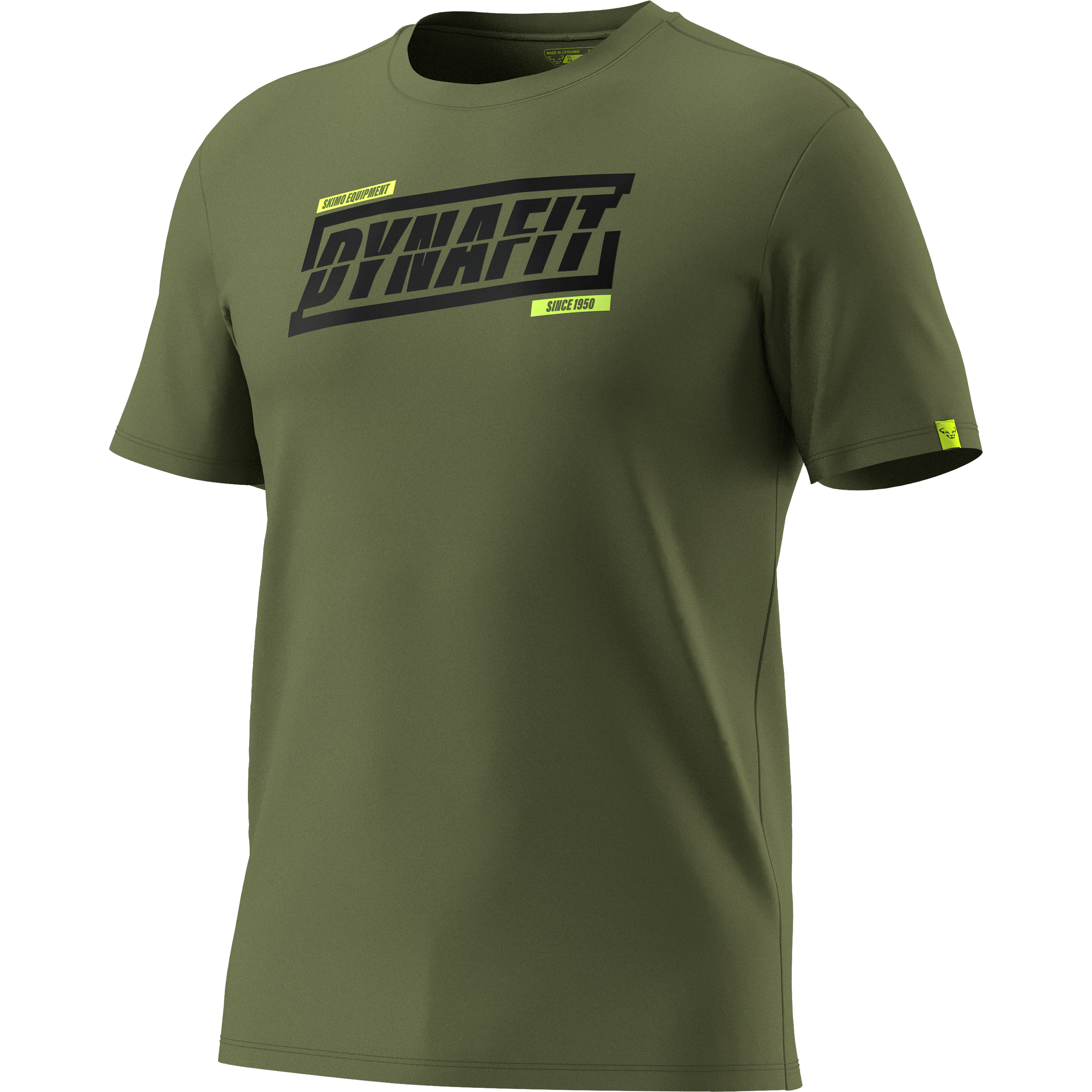 T-shirt grafica in cotone uomo still image