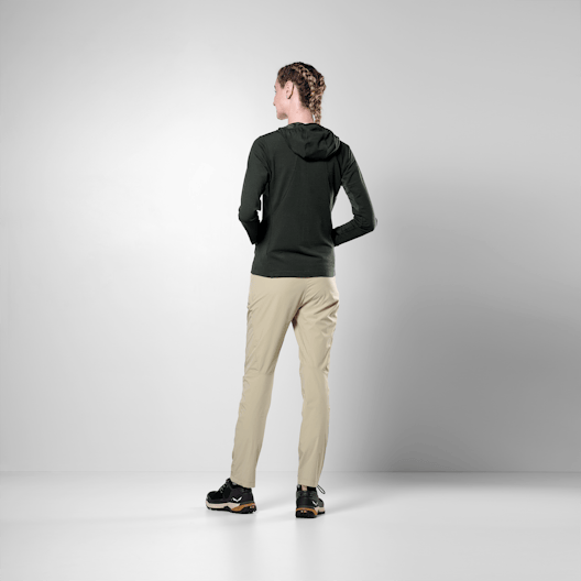 Puez Merino Durastretch Felpa con Cerniera Donna on_body image