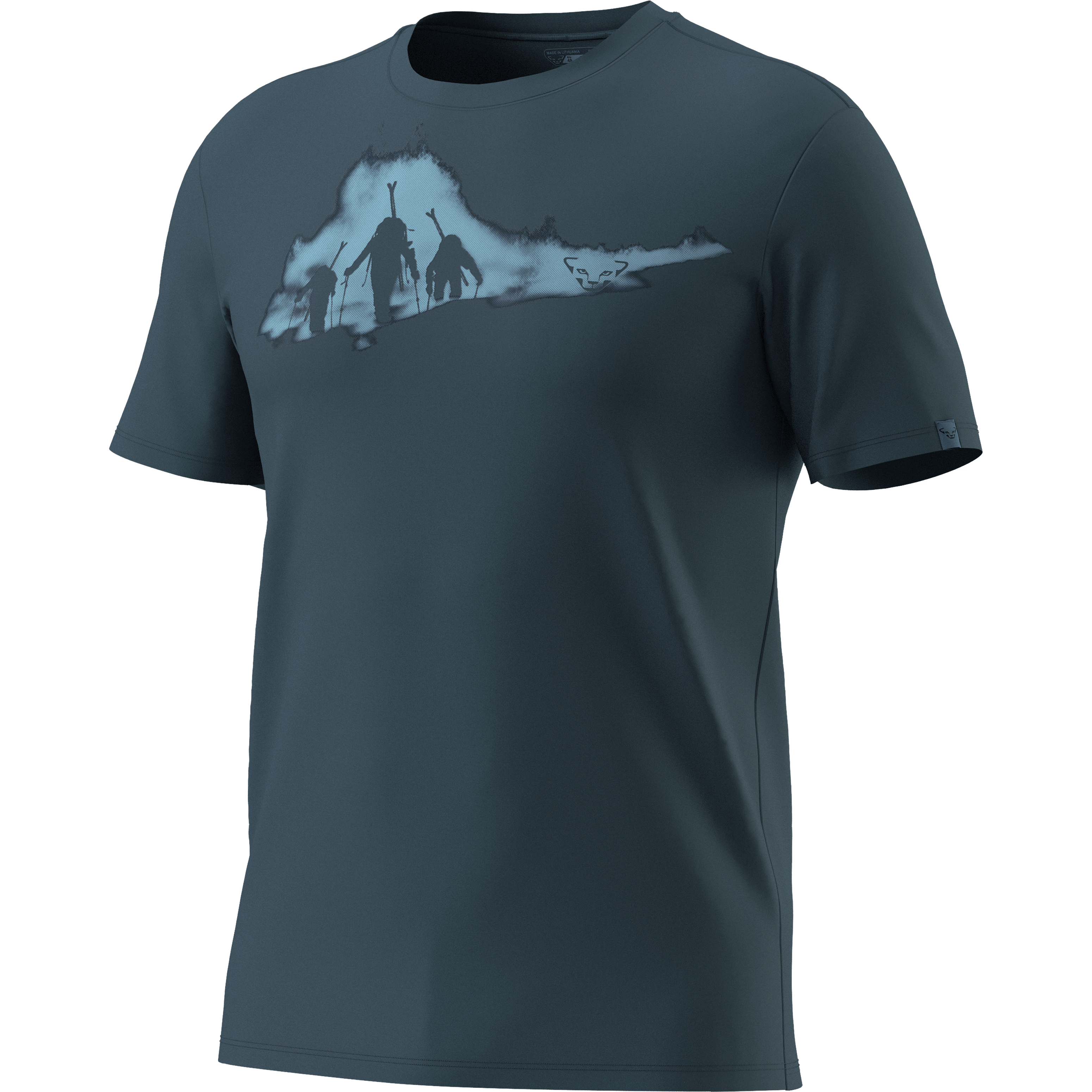T-shirt grafica in cotone uomo still image