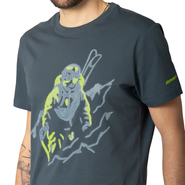 Blacklight Cotton Tee Shirt Men tech_detail image