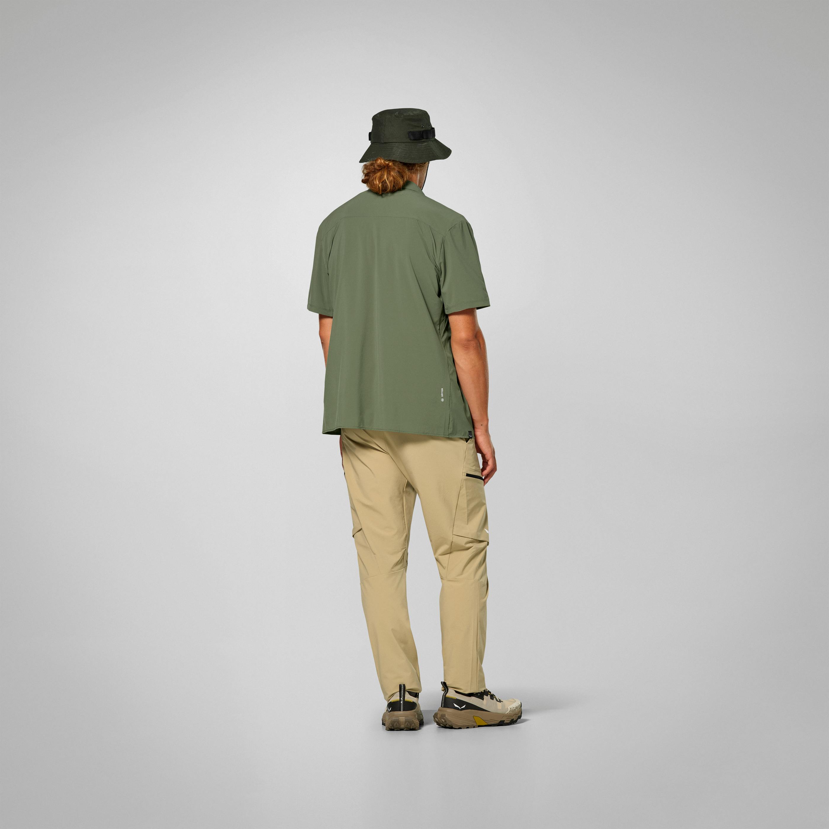 Puez Kurzarm Hemd Herren on_body image