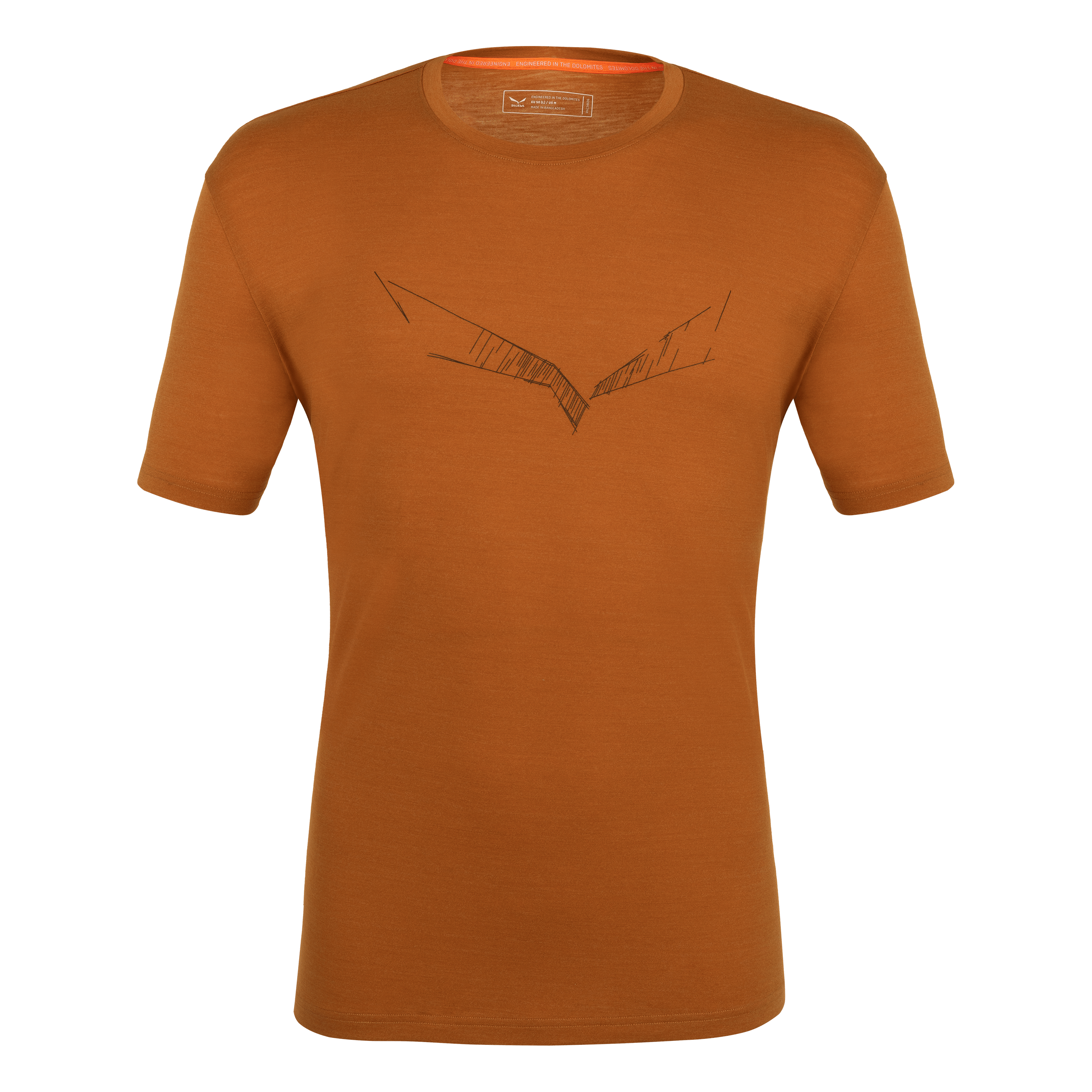 Puez Eagle Sketch Merino T-Shirt Herren still image