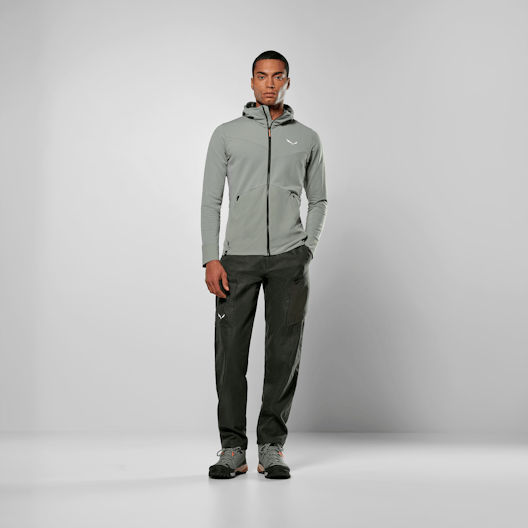 Puez Merino Durastretch Sudadera con Capucha Hombre on_body image