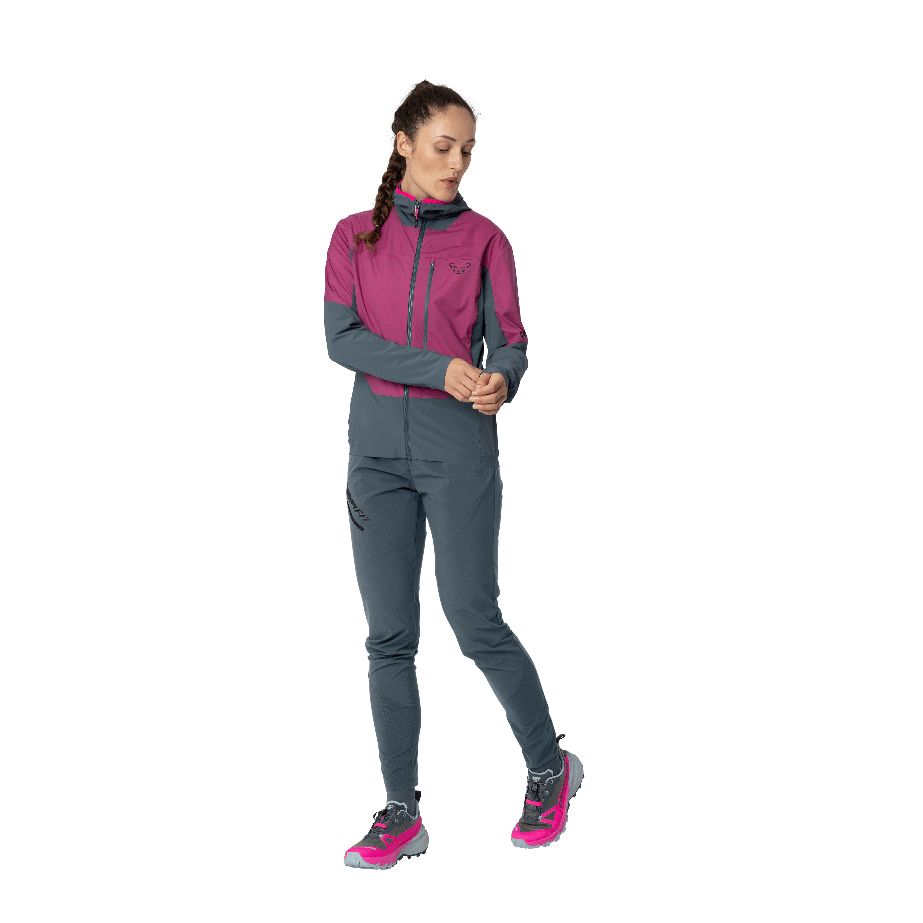 Traverse Insulation Hooded Jacket Women on_body image