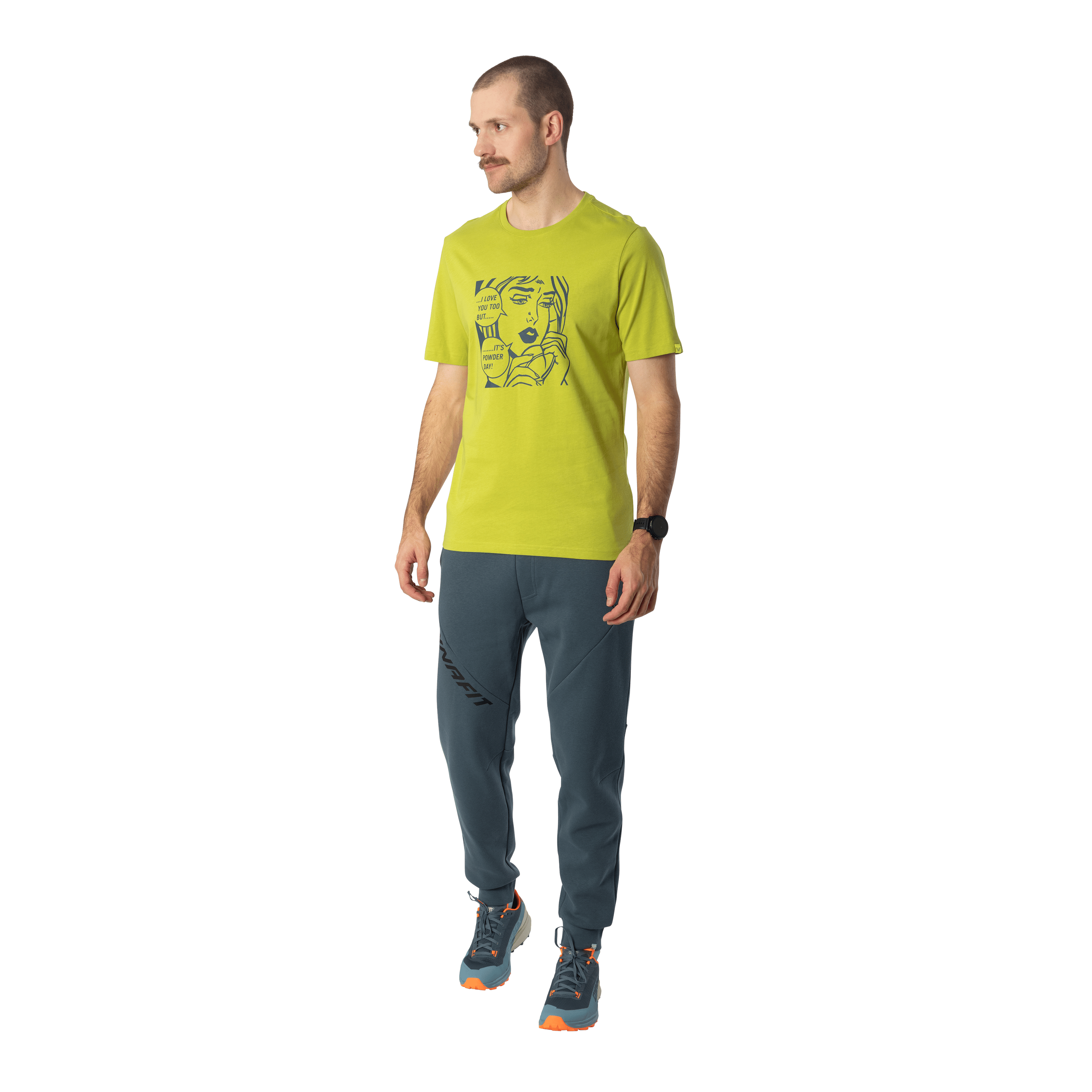 Graphic Cotton T-Shirt Herren on_body image